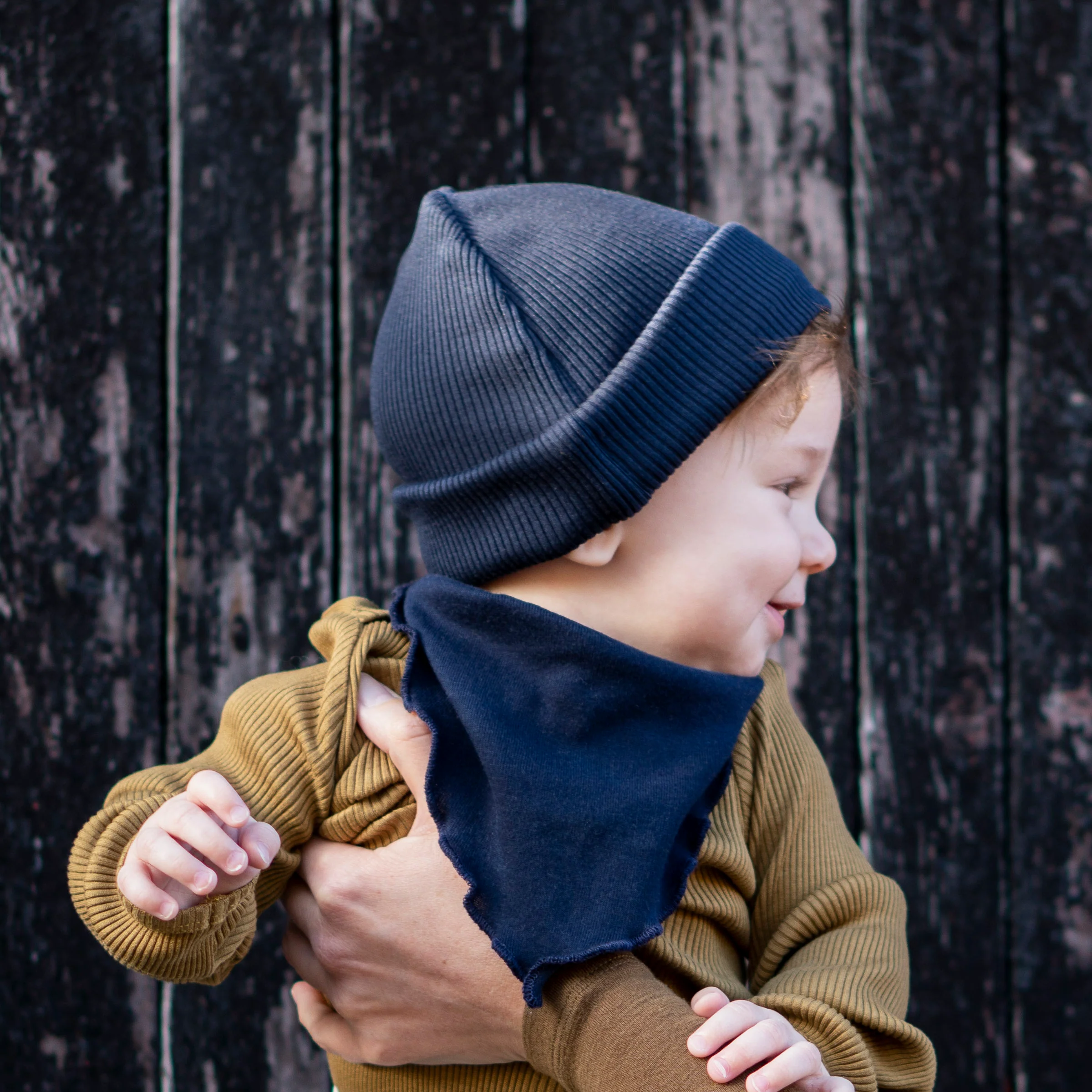 minimalisma Beanie Seide-Baumwolle "Bambi" Dark Blue - Image 4