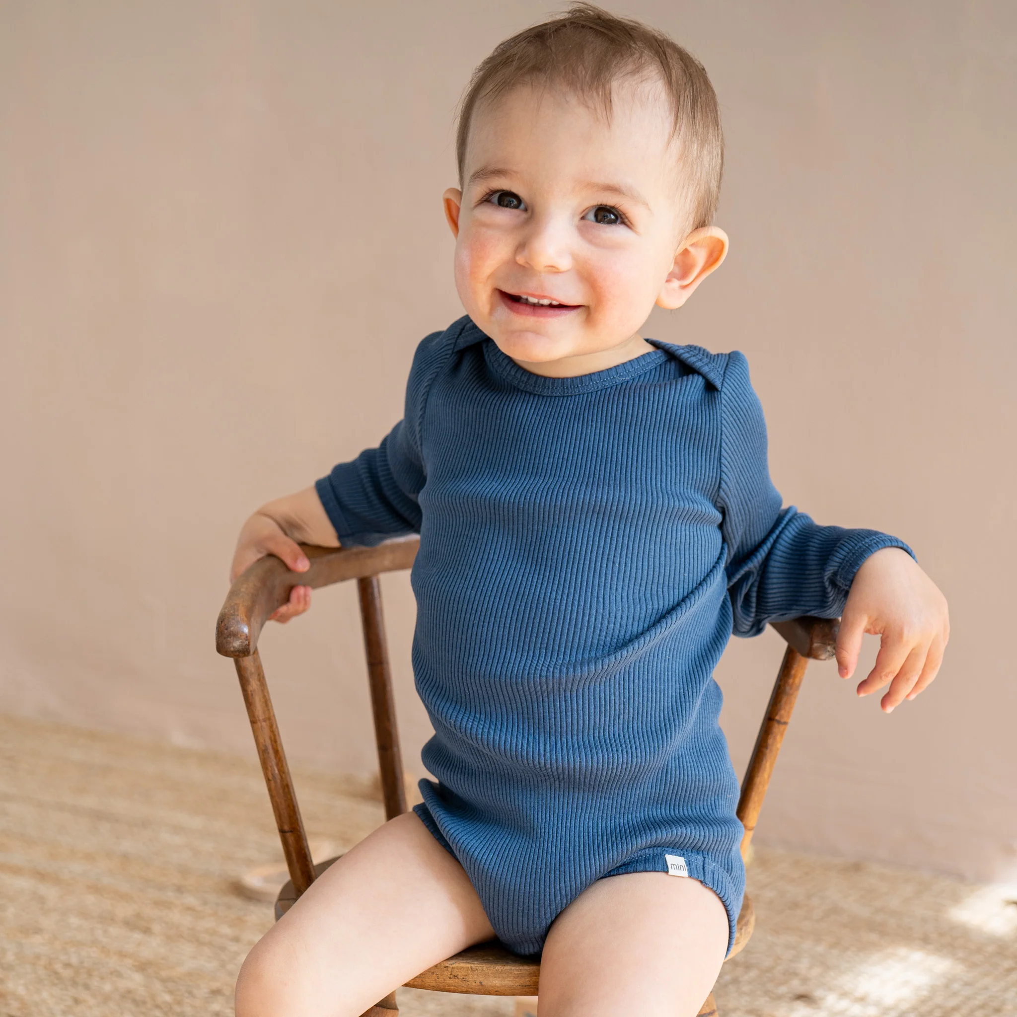 minimalisma Body Seide-Baumwolle "Bono" Fjord Blue - Image 2