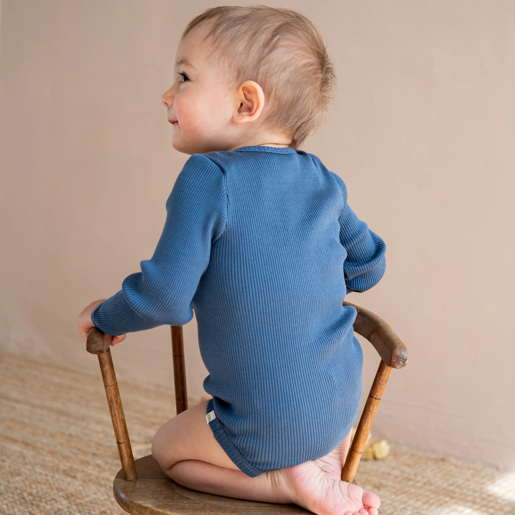 minimalisma Body Seide-Baumwolle "Bono" Fjord Blue - Image 5