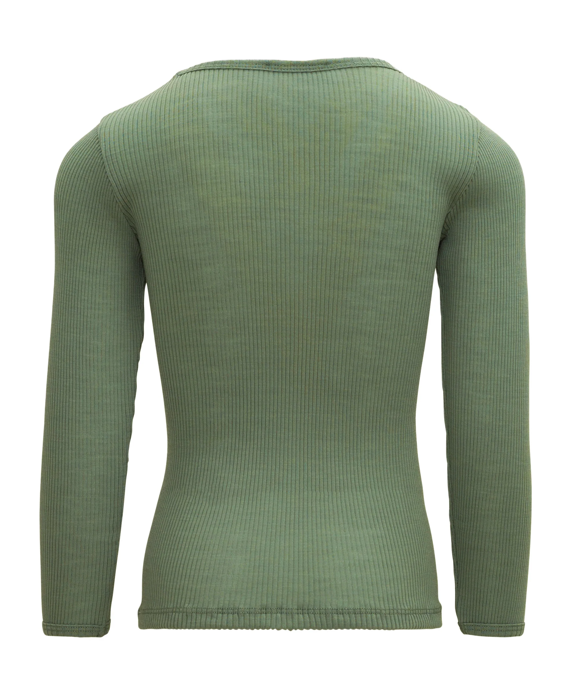 minimalisma Langarmshirt Merino "Atlantic" | Greenery - Image 3