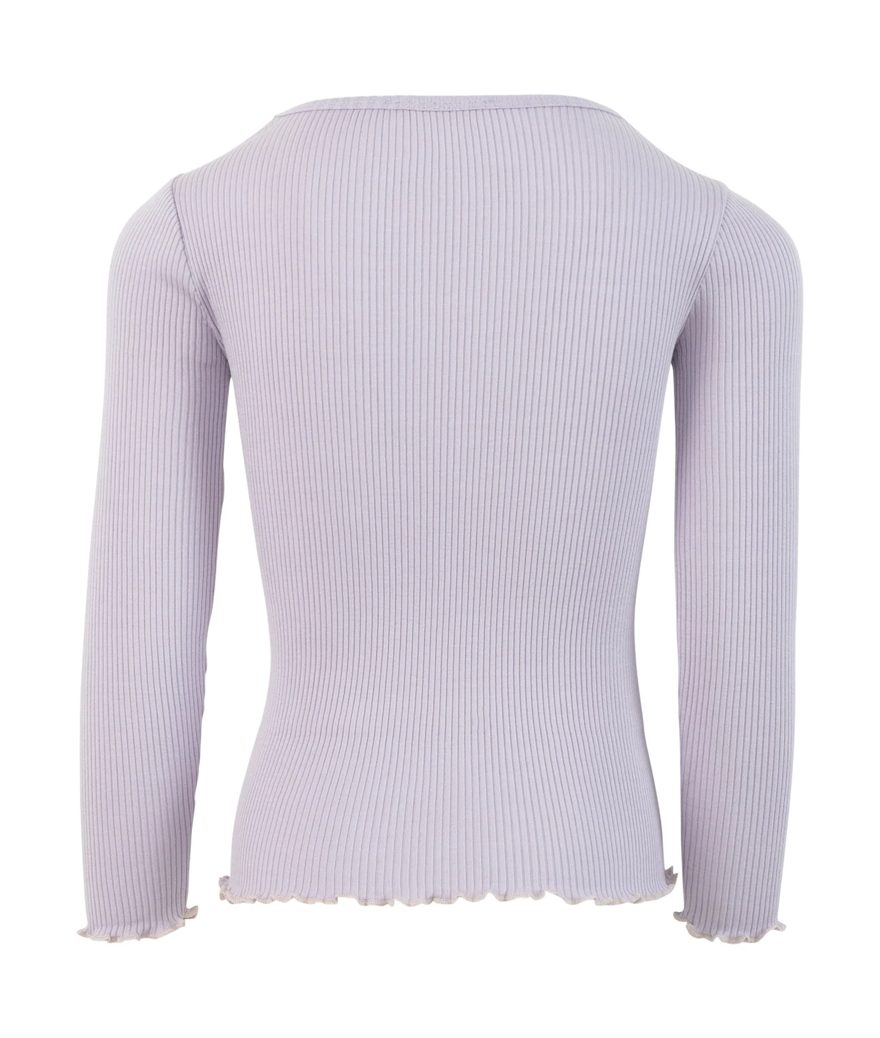 minimalisma Langarmshirt Seide 6-14Y "Bergen" Mauve mit Ecru - Image 4