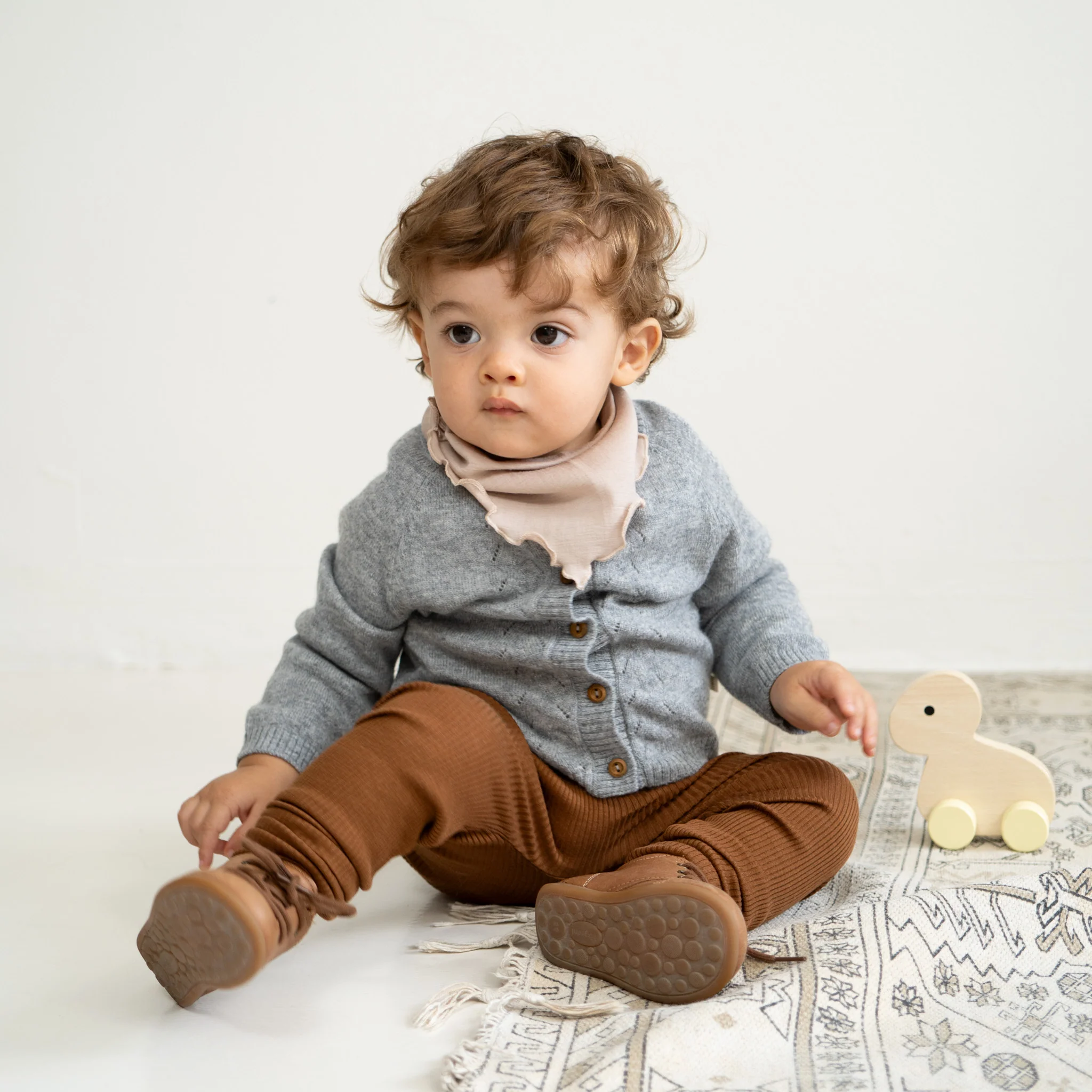 minimalisma Leggins Seide-Baumwolle "Brave" | Braun - Image 5