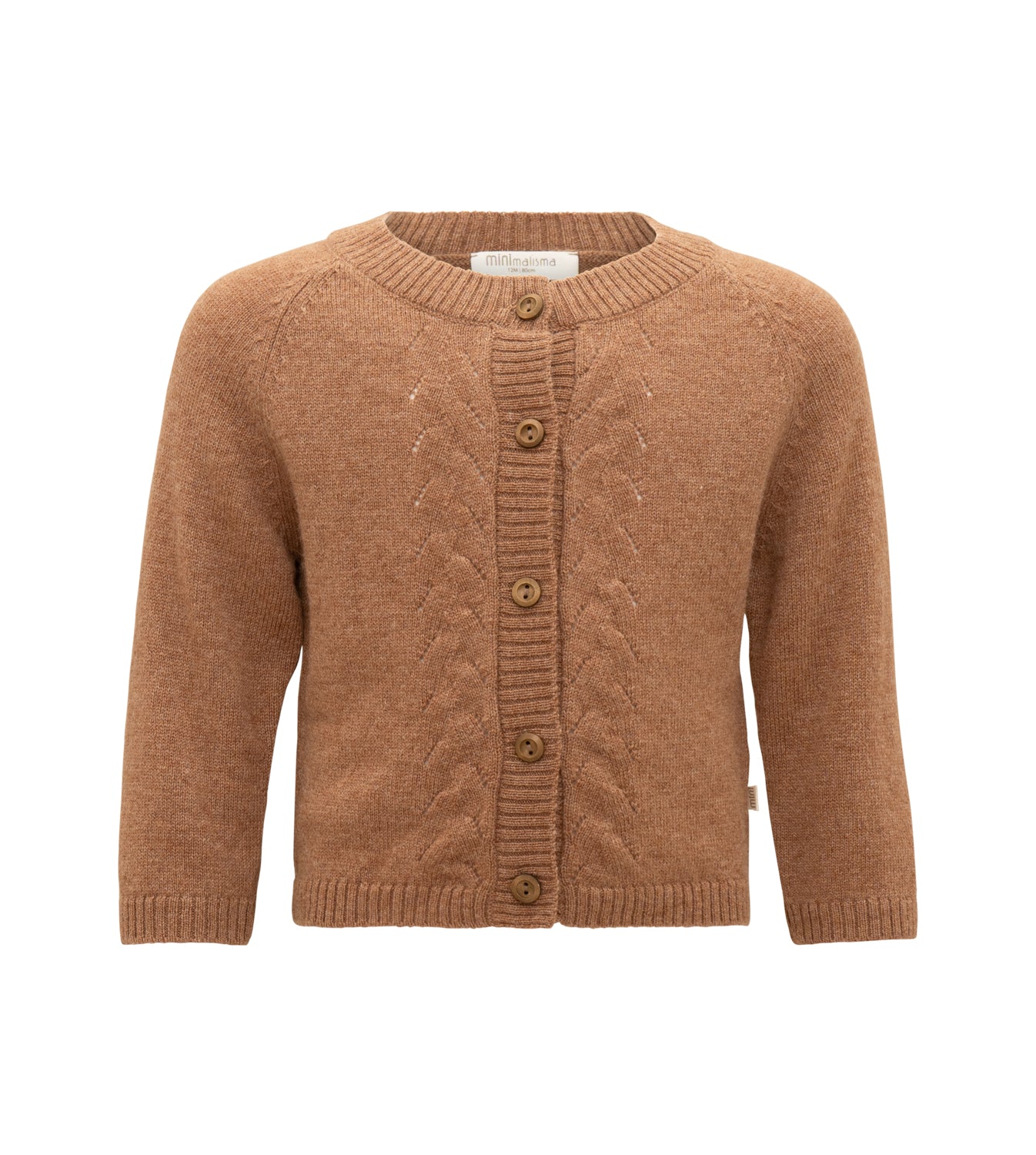 minimalisma Merino Strickjacke "Inka" |  Camel