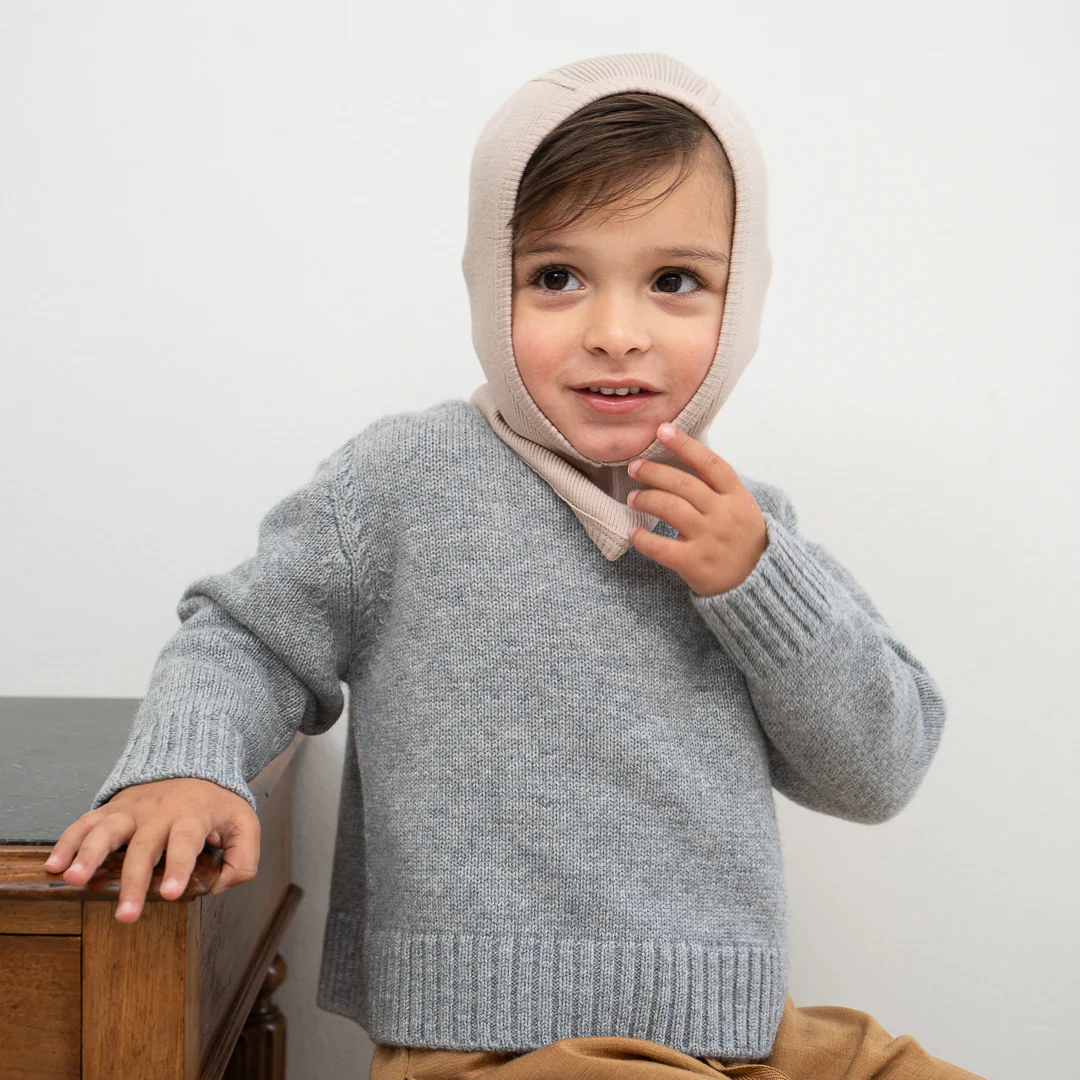 minimalisma Sturmhaube Merino "Alephant"| Beige - Image 3