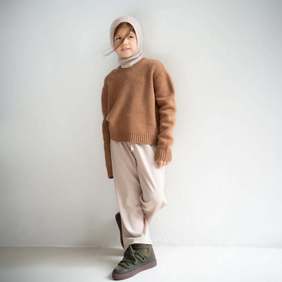 minimalisma Sturmhaube Merino "Alephant"| Beige - Image 6