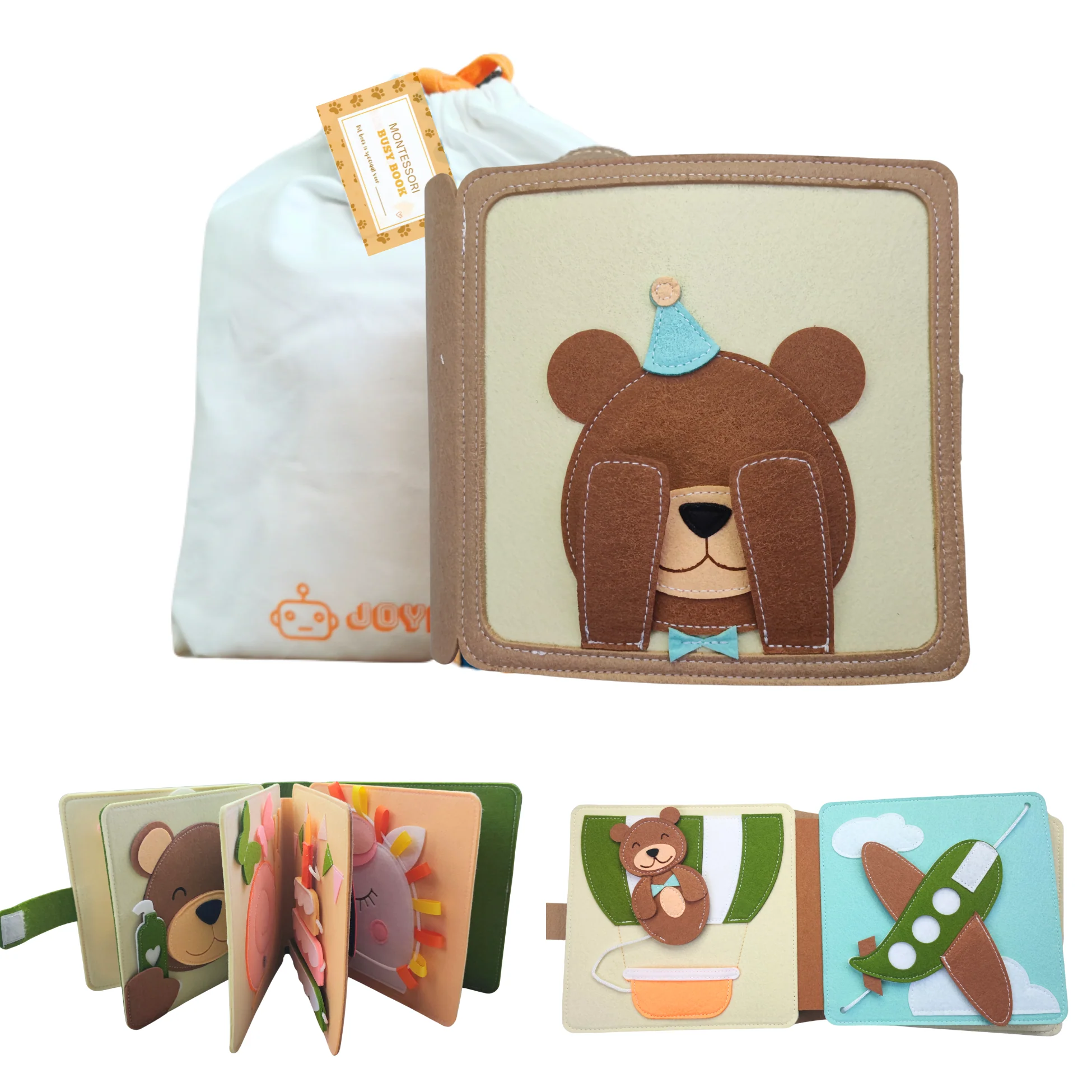 Joymaxx Montessori Beschäftigungsbuch | Guck-Guck-Bär - Image 2