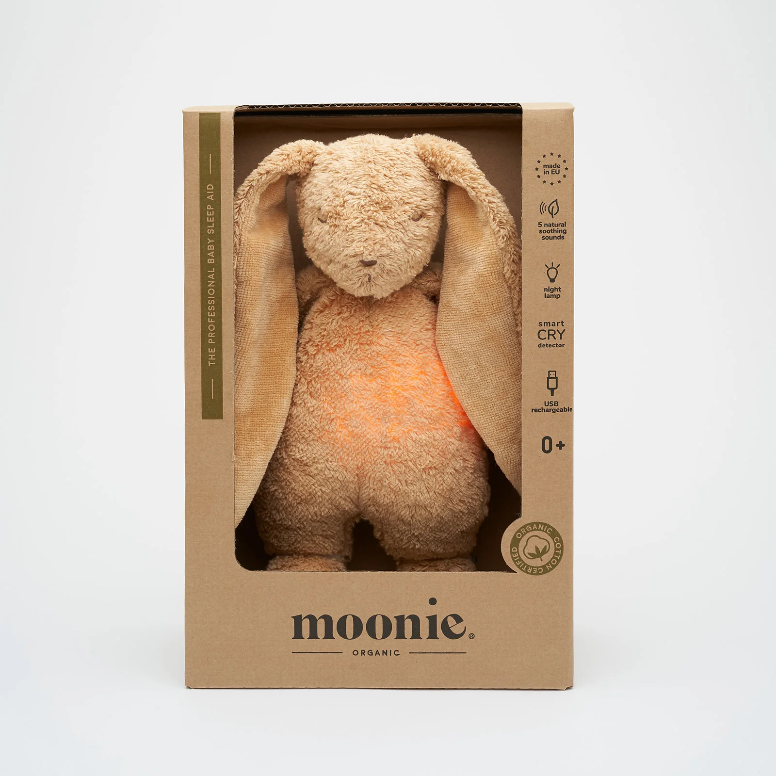 Moonie Hase mit Licht 2.0 "Organic Humming Bunny" | Cappuccino - Image 2
