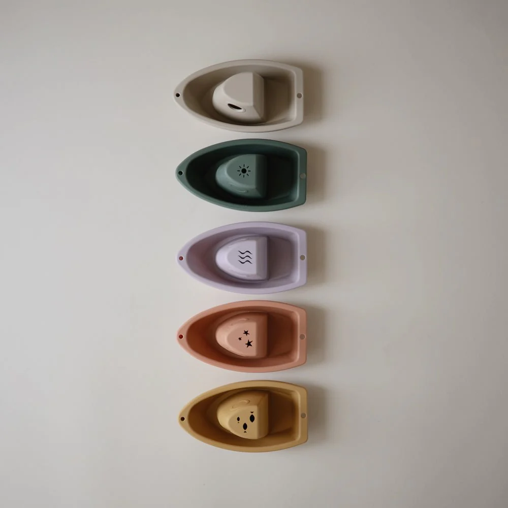 Mushie Badespielzeug “Boats“ | Rustic - Image 5