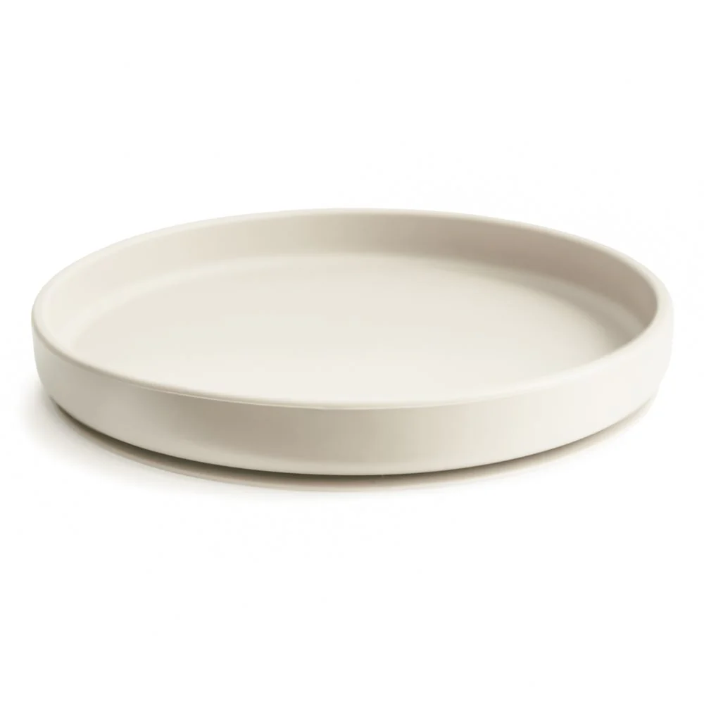 Mushie Silikon Teller "Classic" mit Saugnapf | Ivory - Image 3