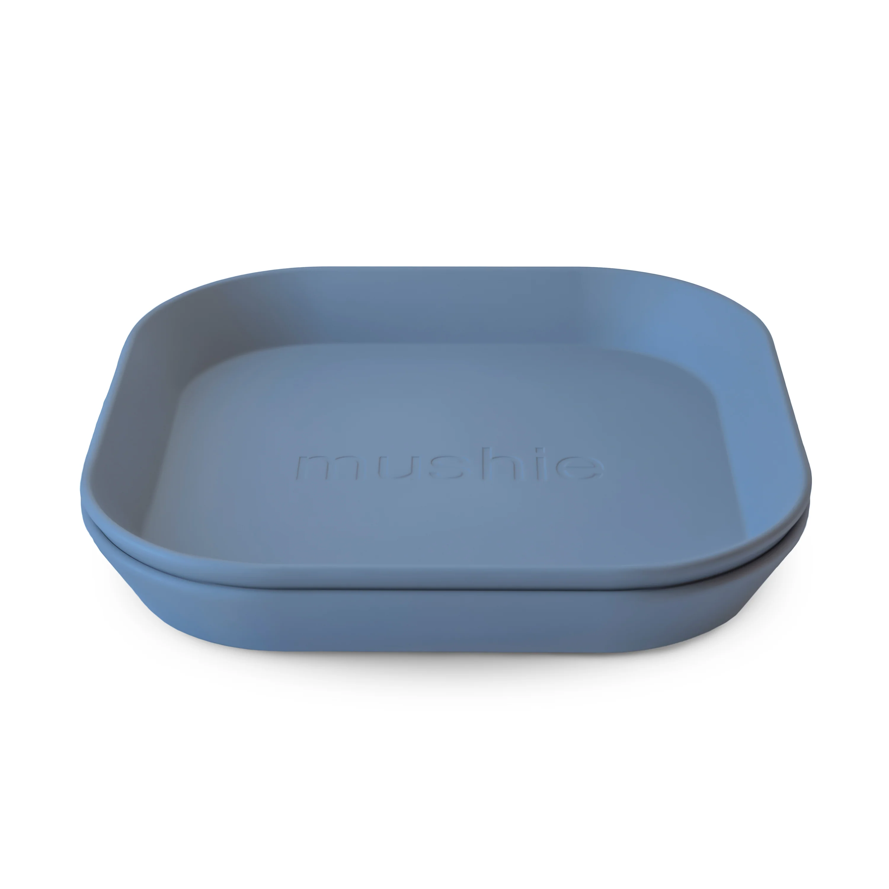 Mushie Kinderteller 2er Set | Twilight Blue