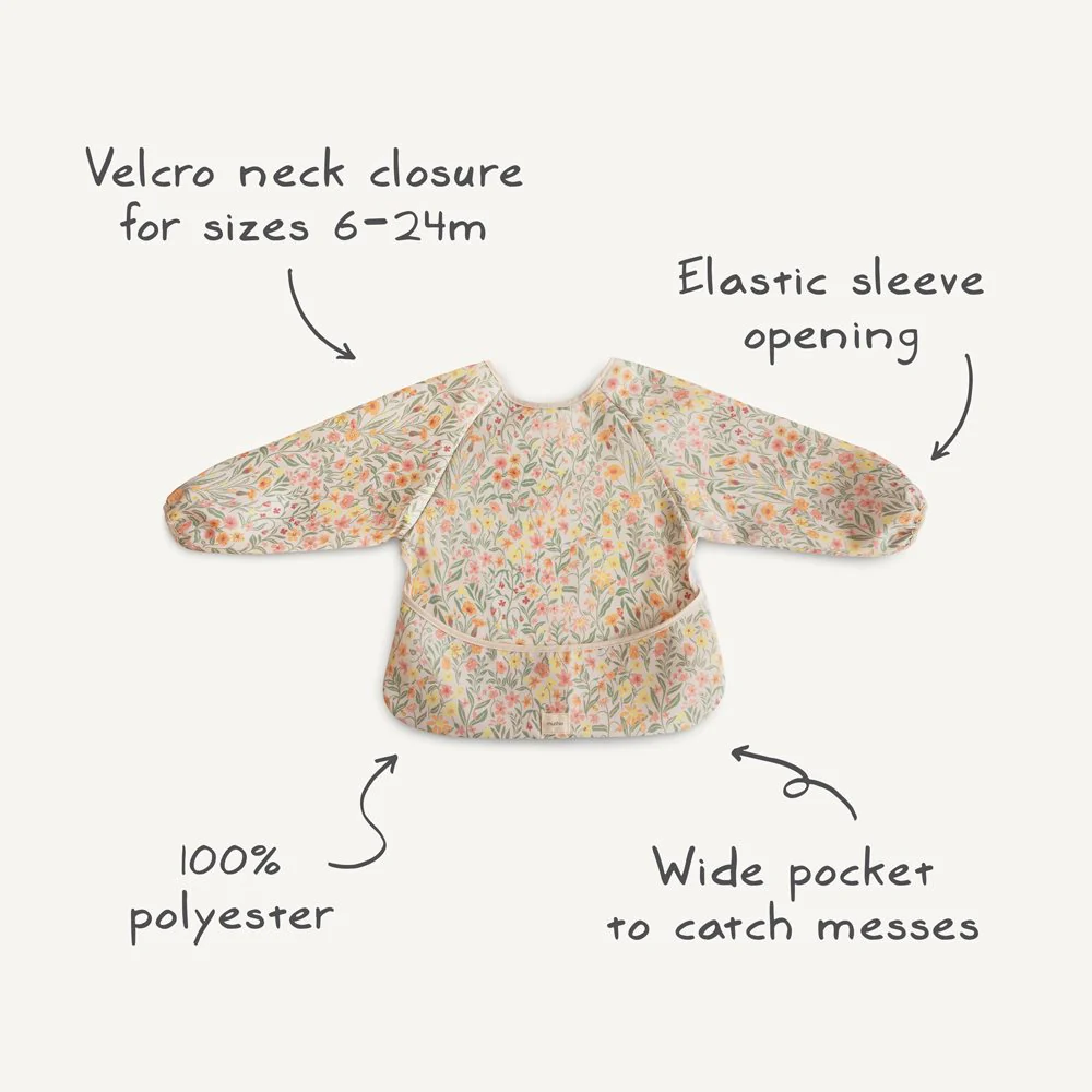 Mushie Ärmel-Lätzchen “Long Sleeve Bib“ | Bees - Image 7