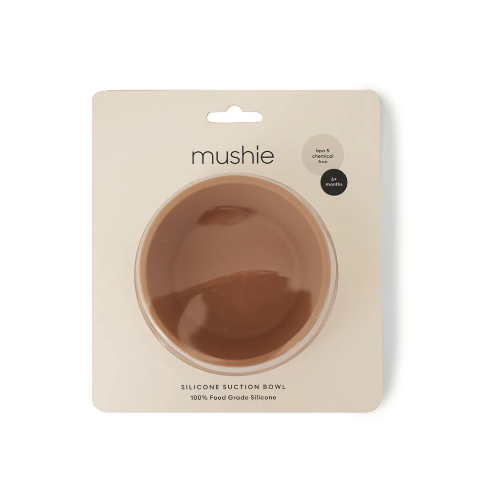 Mushie Silikon Schüssel mit Saugnapf | Cloudy Mauve - Image 4