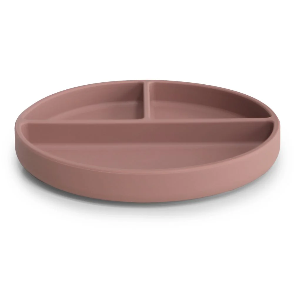 Mushie Silikon Teller mit Saugnapf | Cloudy Mauve - Image 3