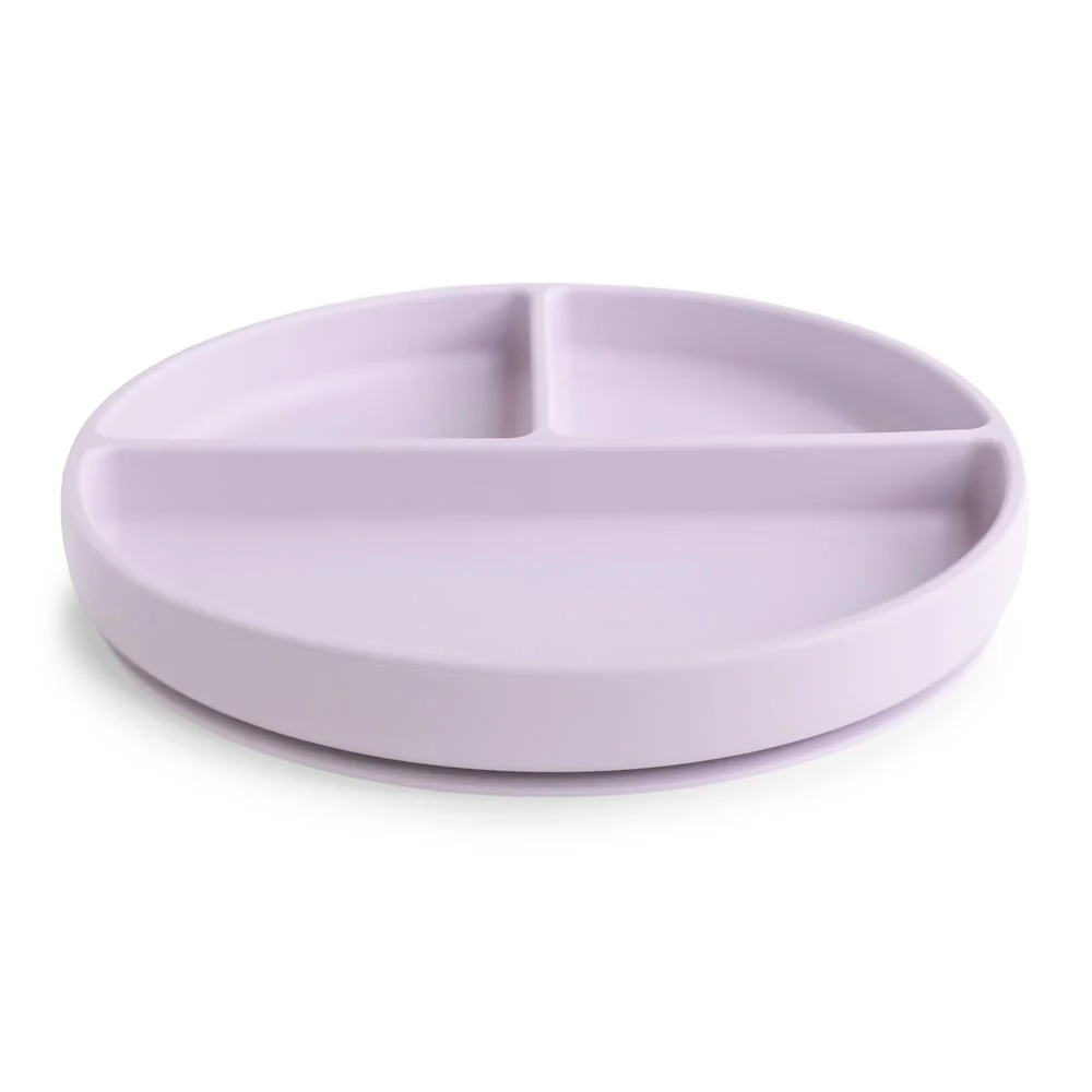 Mushie Silikon Teller mit Saugnapf | Soft Lilac - Image 3