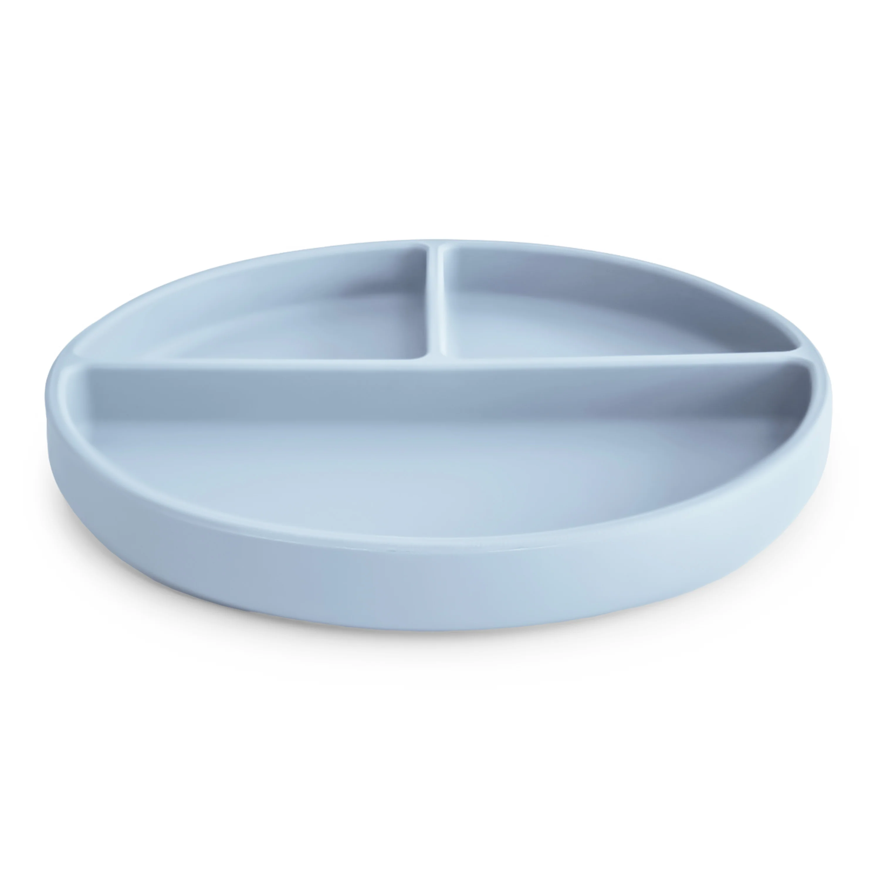 Mushie Silikon-Saugnapf-Teller | Powder Blue - Image 2