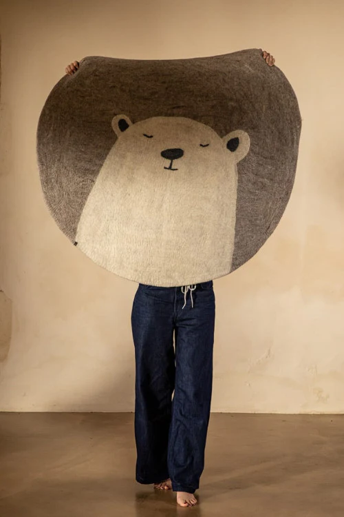 Muskhane Teppich "Pasu Grizzly" Heller Stein - Image 2