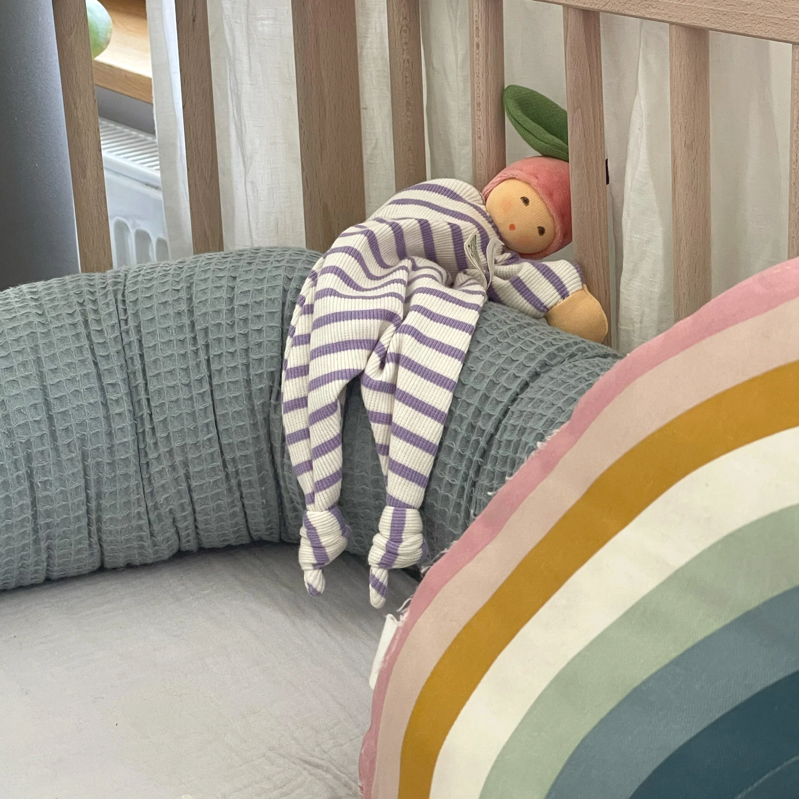 Nanchen Natur Kuscheltuch "Kleiner Pfirsich" - Image 2