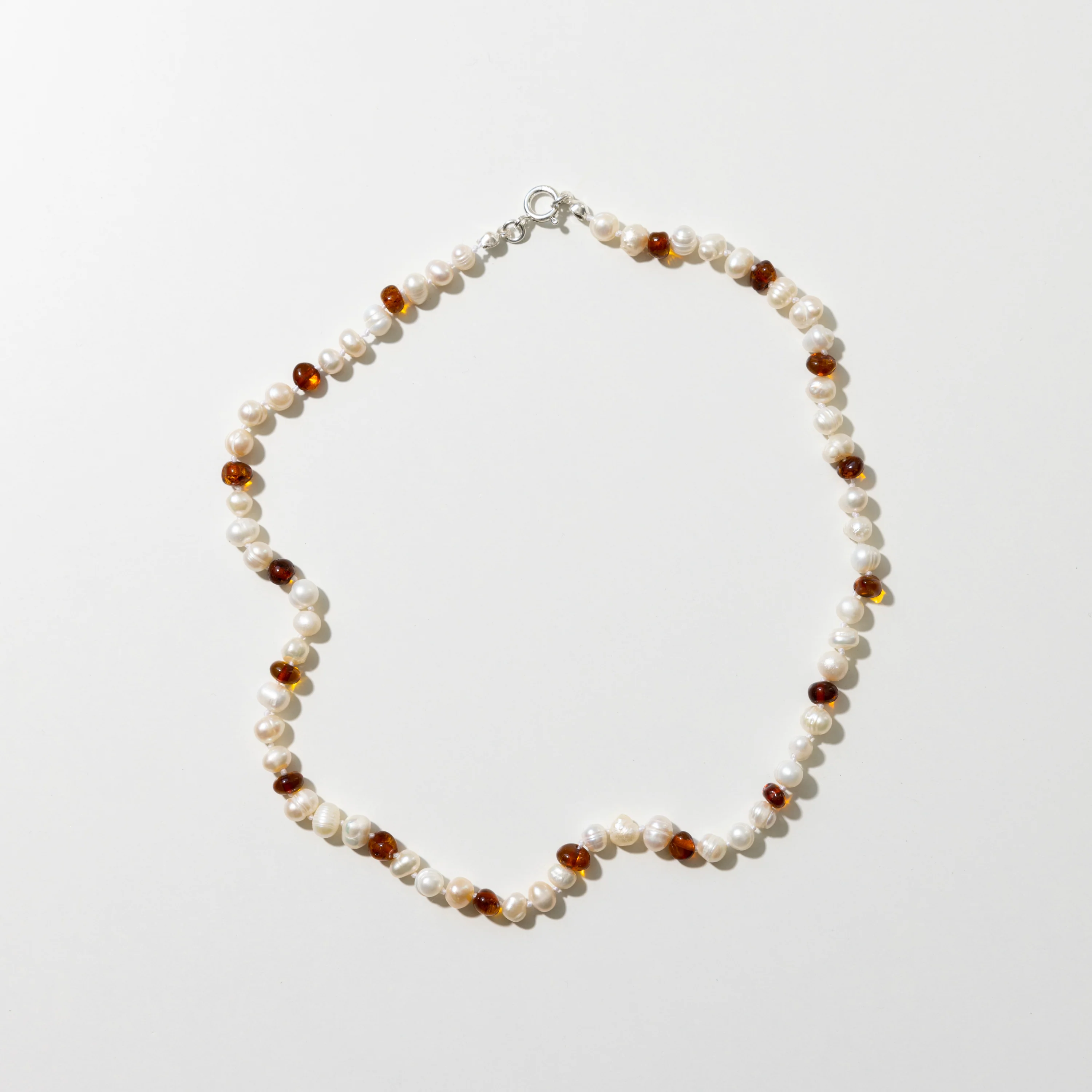 Nirrimis Bernsteinkette "Pearly Caramel" Adult