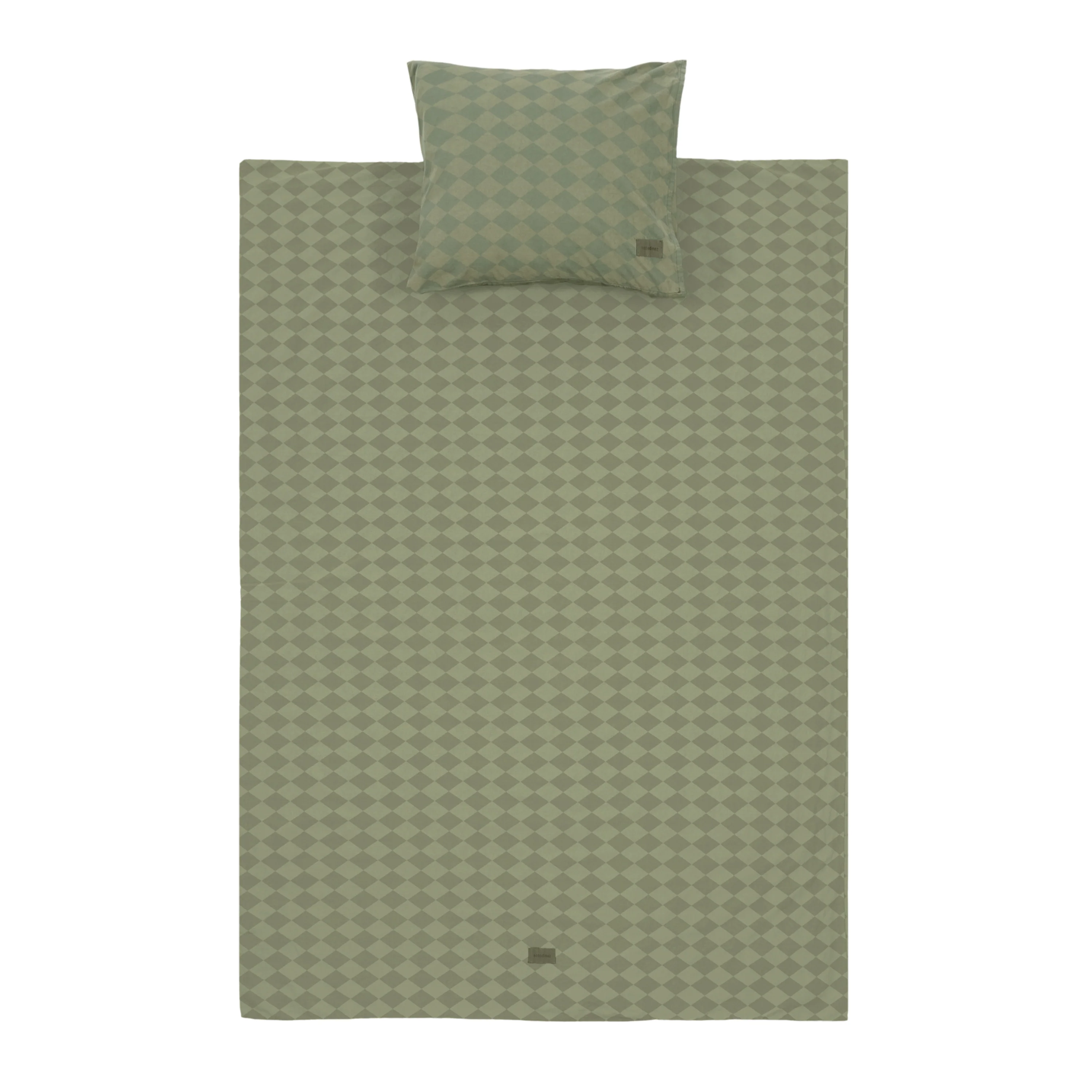 Nobodinoz Bettwäsche Junior 100x140 Green Harlequin