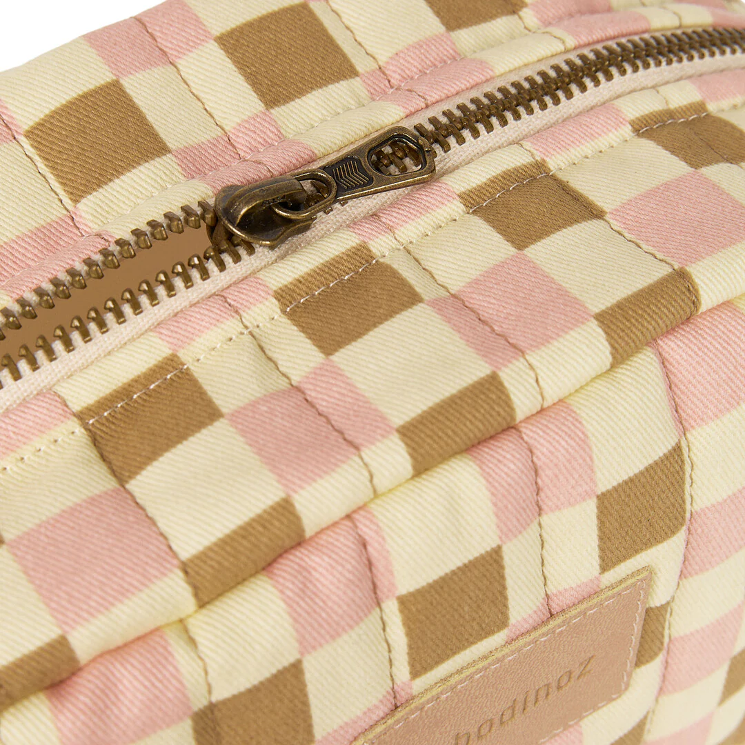 Nobodinoz Hyde Park Kulturtasche | Yellow Pink Mosaic - Image 2