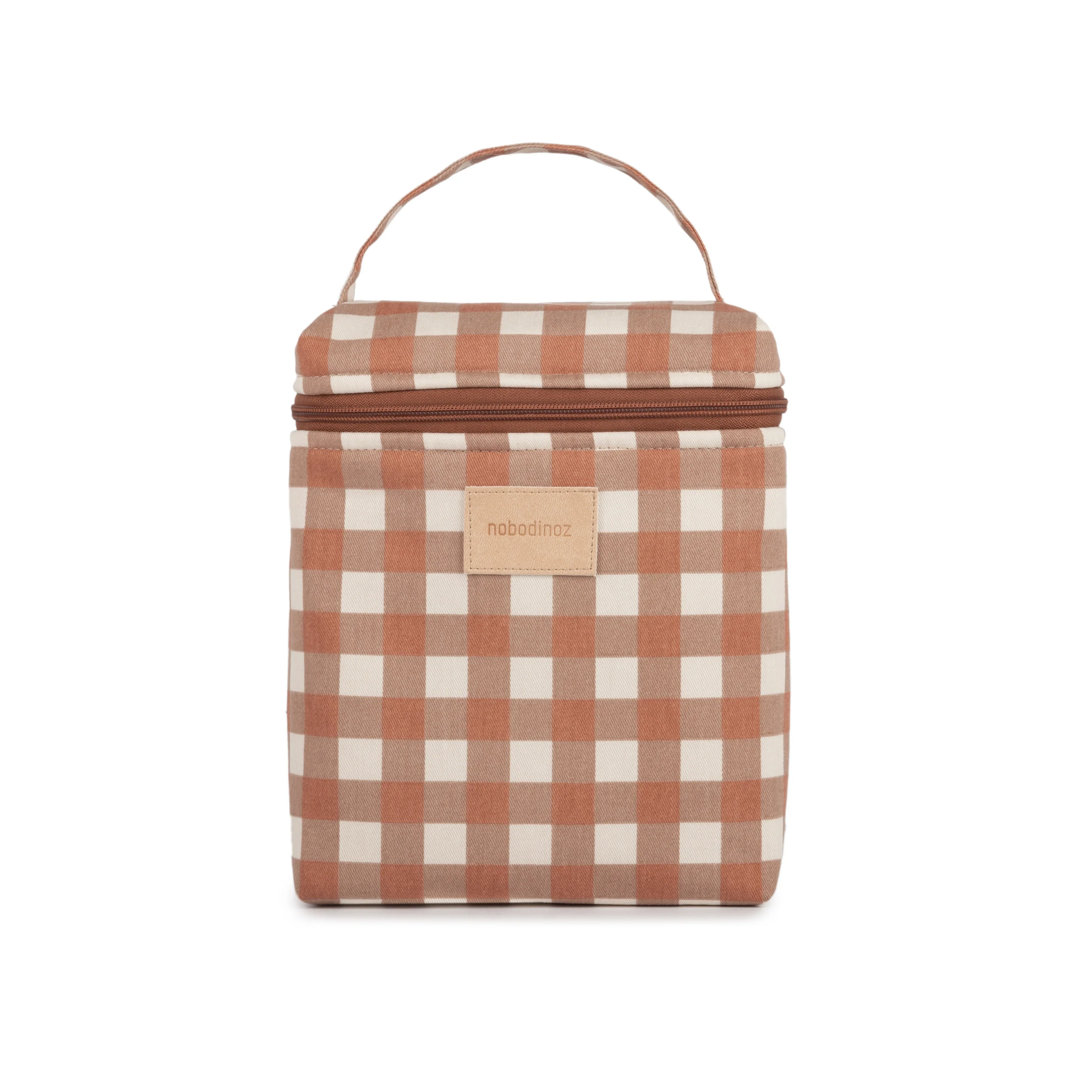 Nobodinoz Kühltasche "Hyde Park" | Terracotta Checks - Image 4