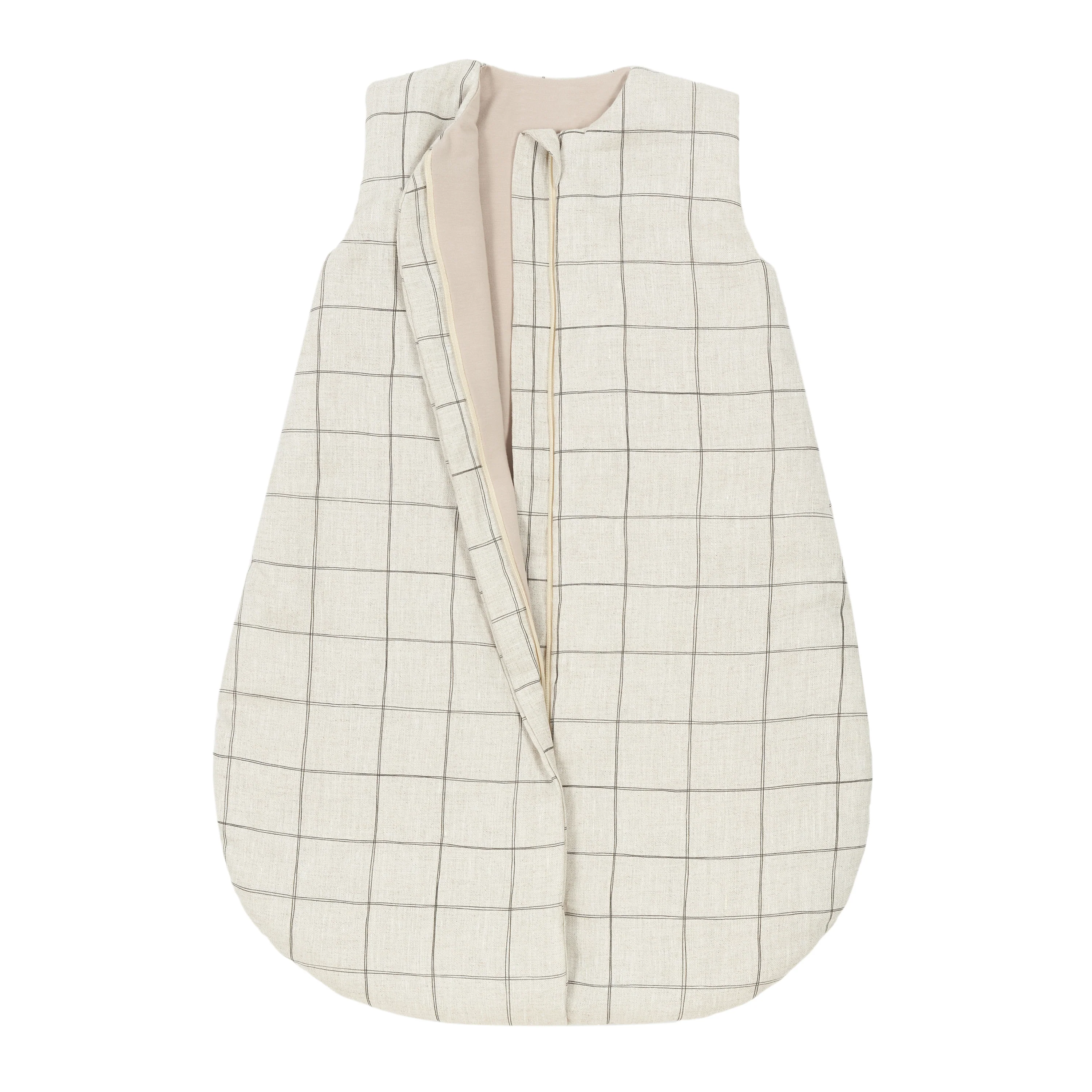 Nobodinoz Schlafsack "Lin Français" Charcoal Grid 0-6 Monate - Image 2