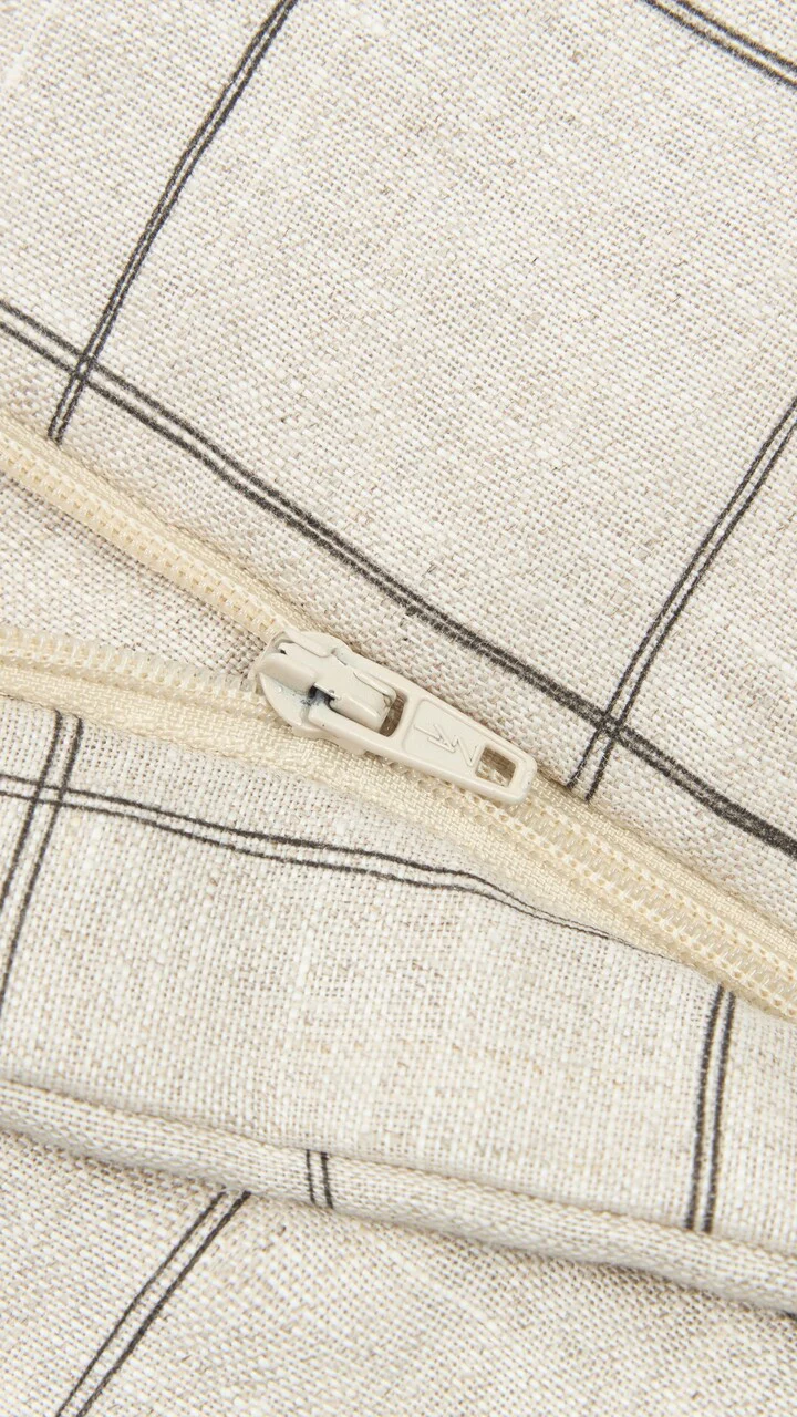 Nobodinoz Schlafsack "Lin Français" Charcoal Grid 0-6 Monate - Image 4