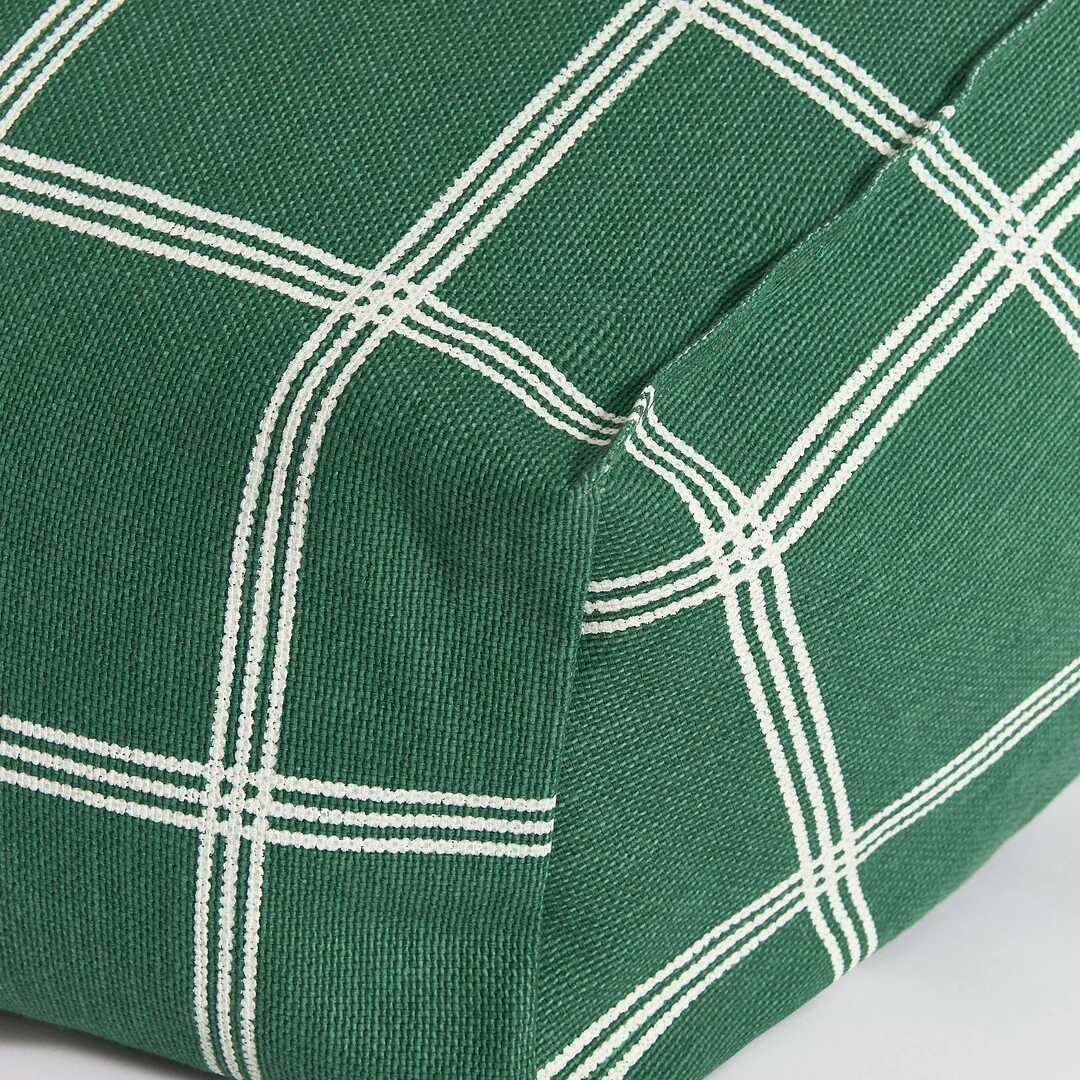 Nobodinoz Sitzsack-Sessel Vibes 68x60x40 | Grün-Weiss Fensterkaro - Image 3