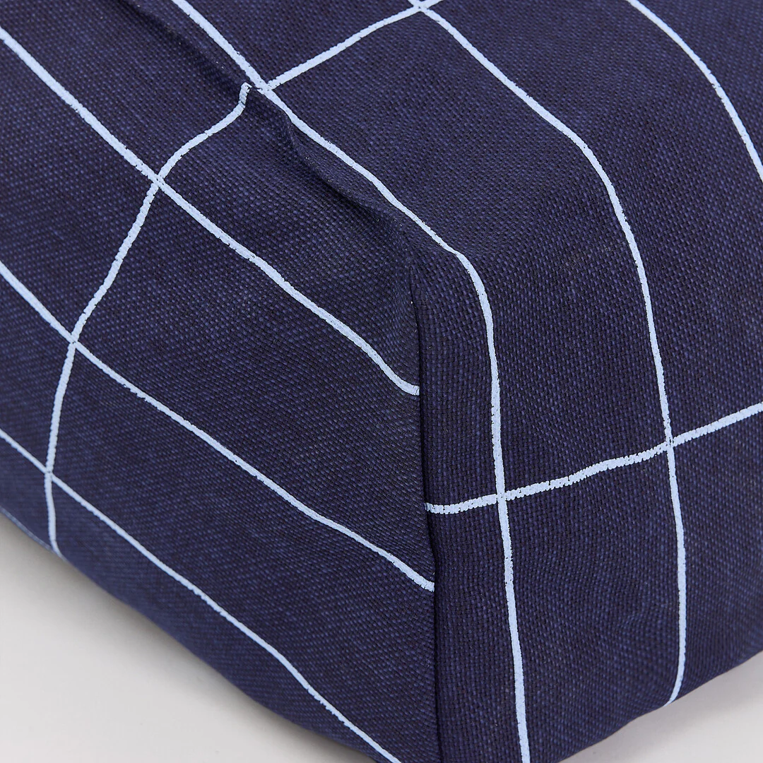 Nobodinoz Sitzsack-Sessel Vibes 68x60x40 | Navyblau Gitter - Image 4