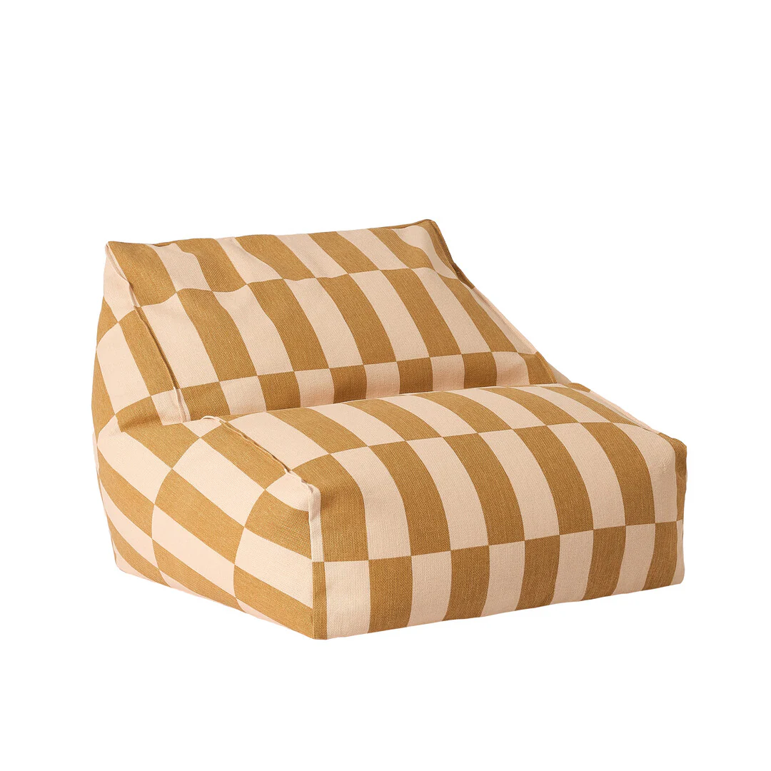 Nobodinoz Sitzsack-Sessel Vibes 68x60x40 | Senfgelb & Sand Fliesen - Image 5