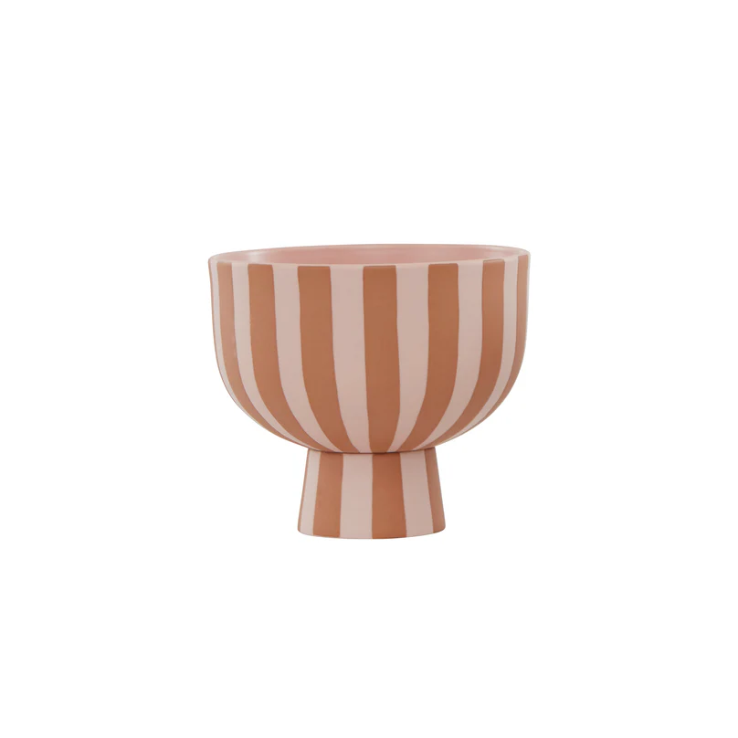 OYOY Dekoschale Toppu Ø 15 cm, Caramel/Rosé