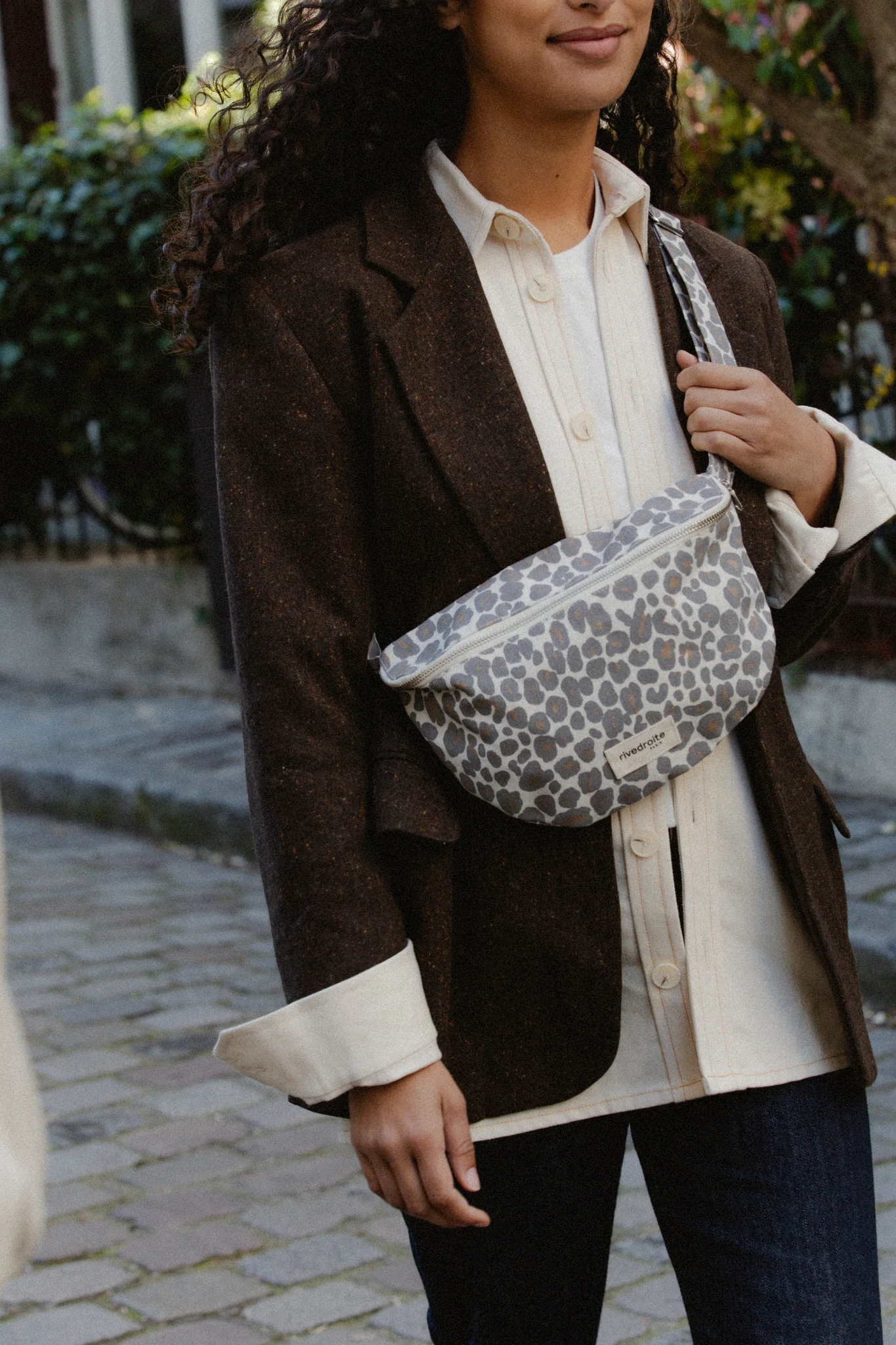 Rive Droite Gürteltasche "Custine" Leopard Grey - Image 2