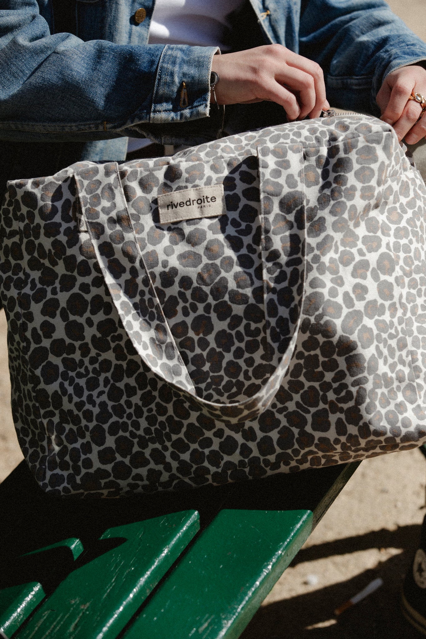 Rive Droite Wickeltasche "Darcy" Leopard Grey - Image 2
