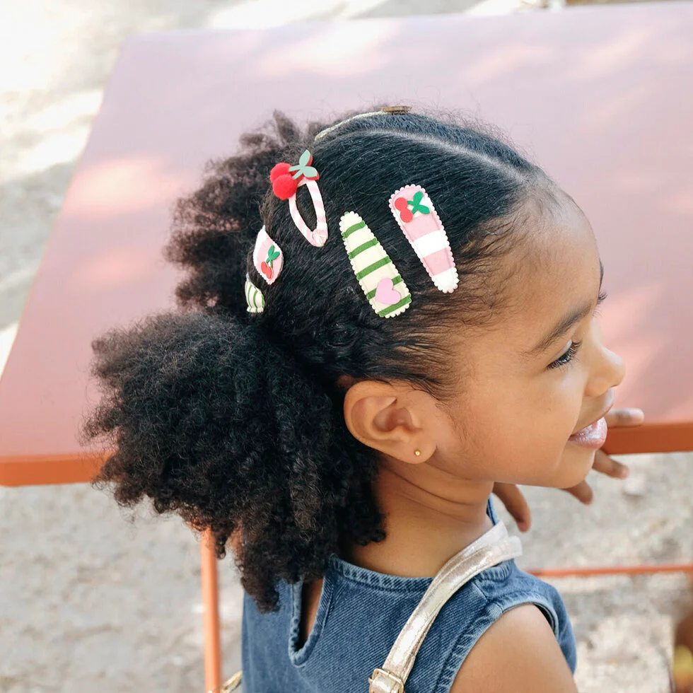 Rockahula Haar-Clips "Cherry Kiss Stripy" - Image 2