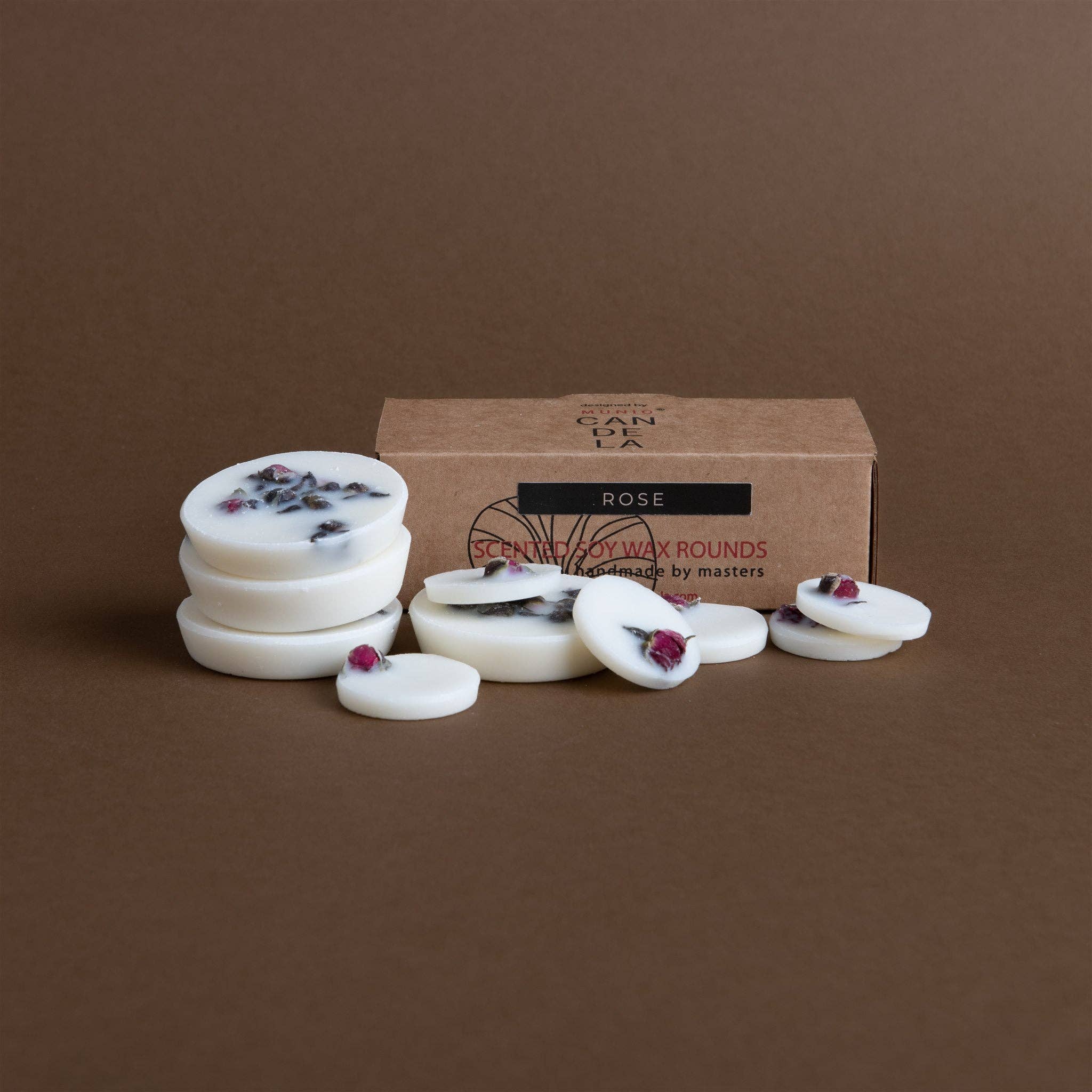the Munio Mini Sojawachs Duftwachs Scheiben - Rose - Image 2