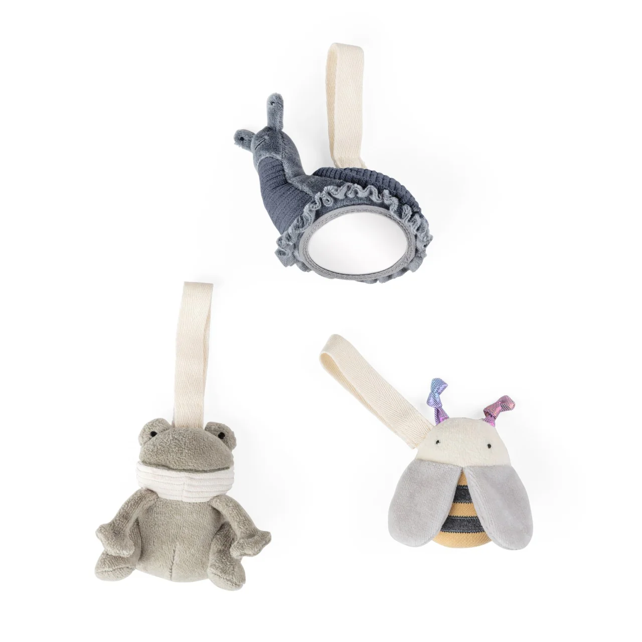 Sebra Aktivitäts-Spielzeug, Frosch/Biene/ Schnecke | Green