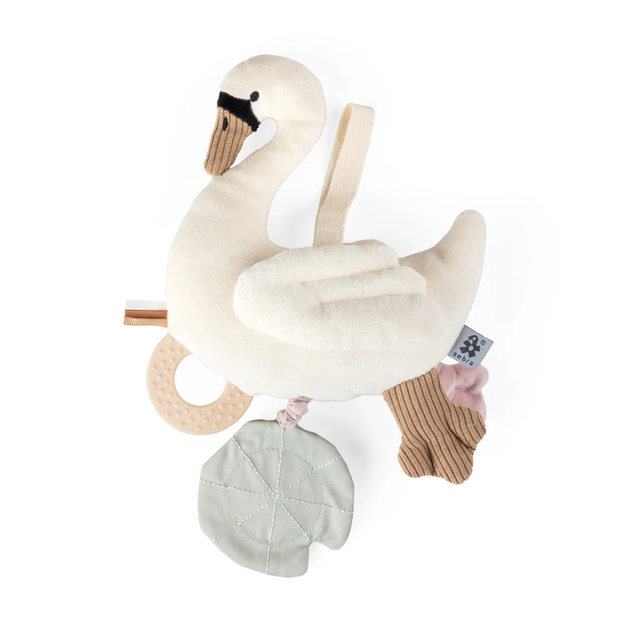Sebra Aktivitäts-Spielzeug, Schwan | Beige
