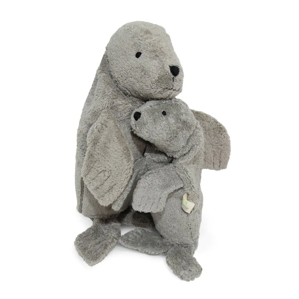 Senger Kuscheltier/Wärmekissen Robbe klein | Grau - Image 2