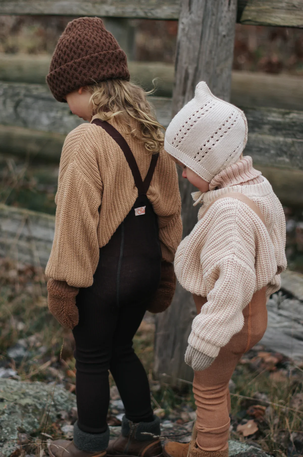 Silly Silas Fusslose Strumpfhose aus Wolle "Wooly" mit Träger | Espresso Brown - Image 2