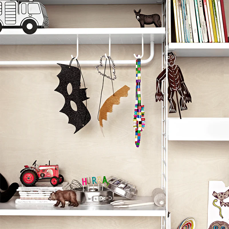 String Furniture Haken für Metallboden "System" 5er Pack | Weiss - Image 4
