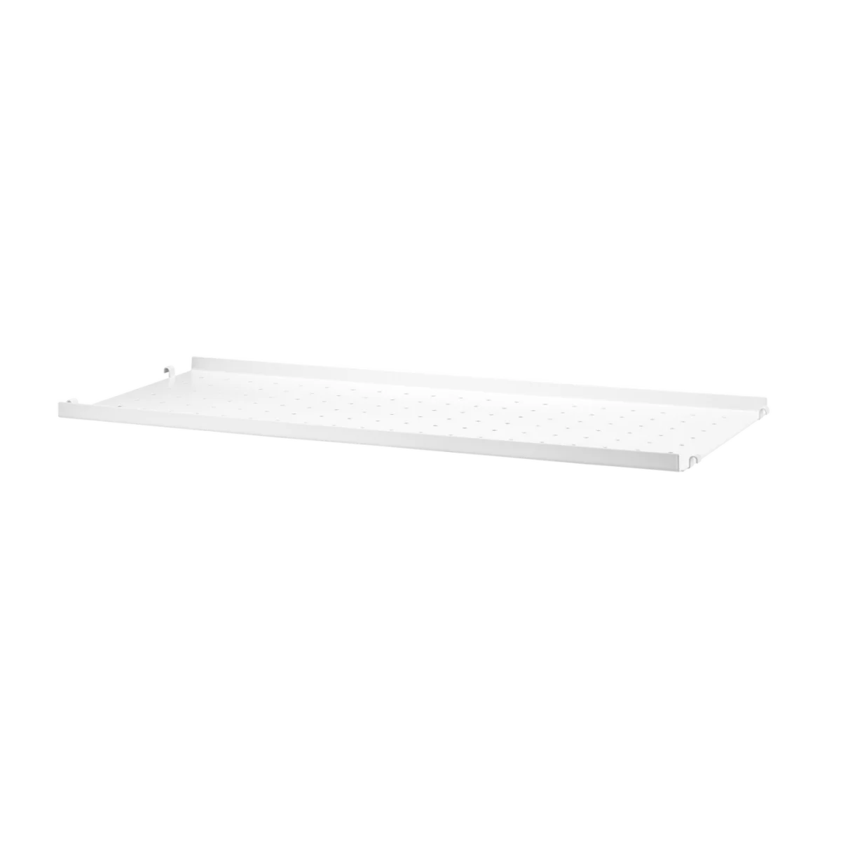 String Furniture Regalboden aus Metall mit niedriger Kante "System" 78x30 cm | Weiss