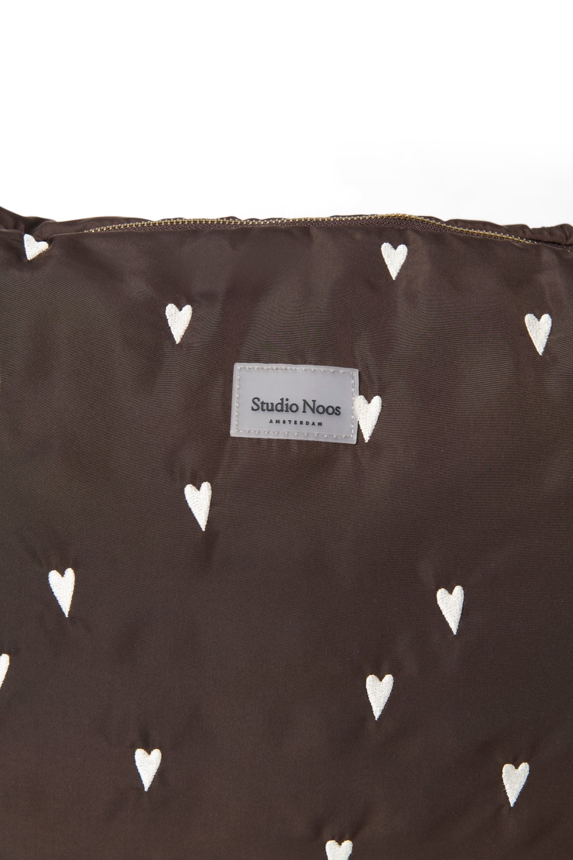 Studio Noos Wickeltasche "Puffy" | Brown Hearts - Image 4