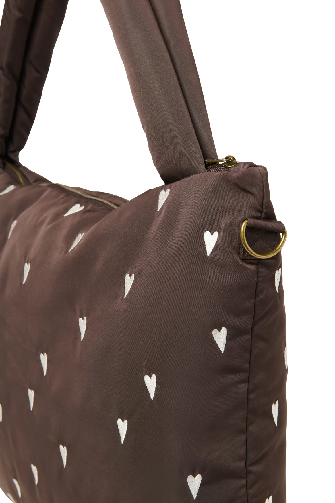 Studio Noos Wickeltasche "Puffy" | Brown Hearts - Image 5