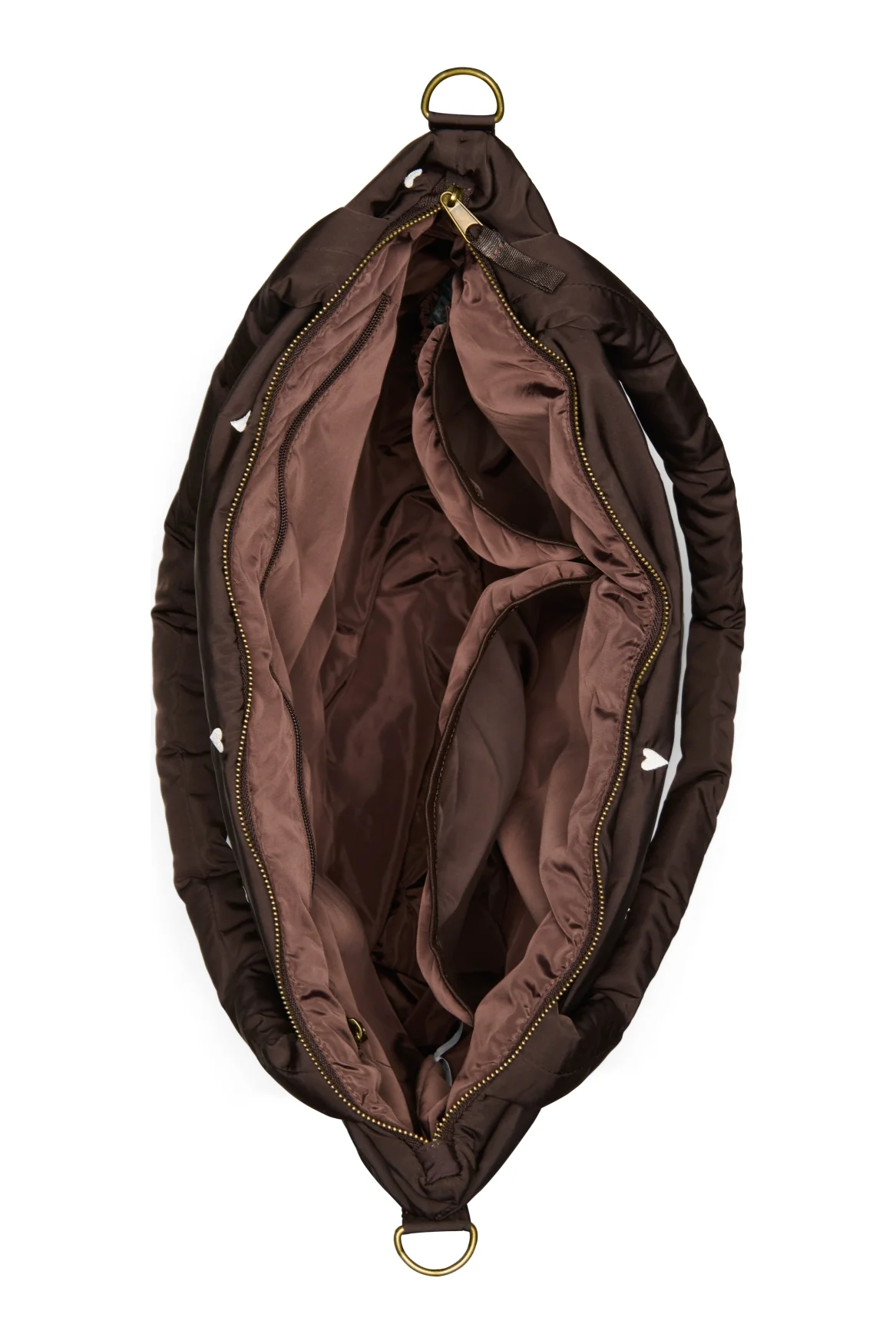 Studio Noos Wickeltasche "Puffy" | Brown Hearts - Image 7