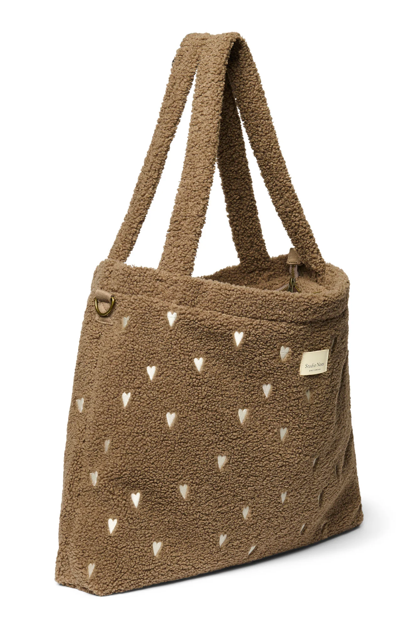 Studio Noos Wickeltasche "Teddy" | Braun Hearts - Image 4