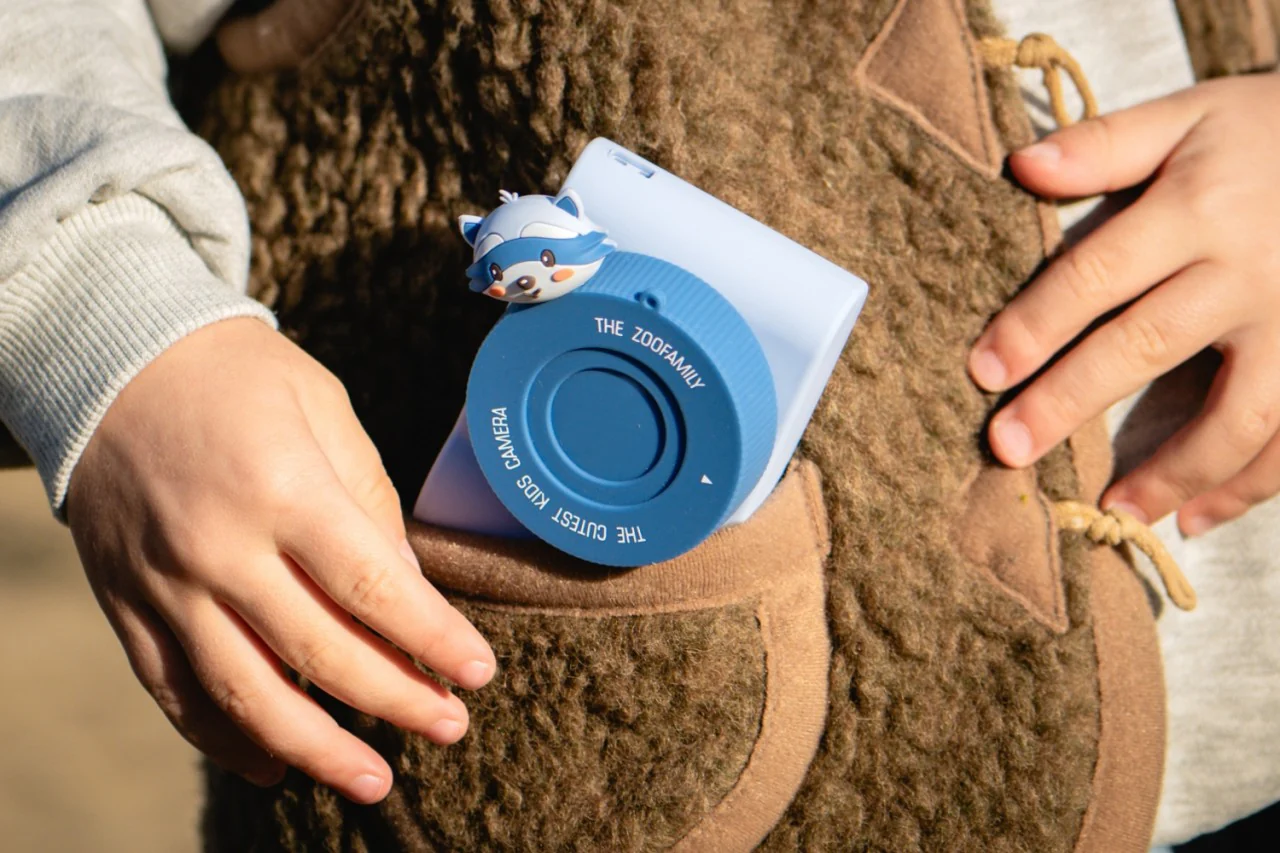 The Zoofamily Kinder-Kamera C5 - Urban Zoo Racoon | blau - Image 3