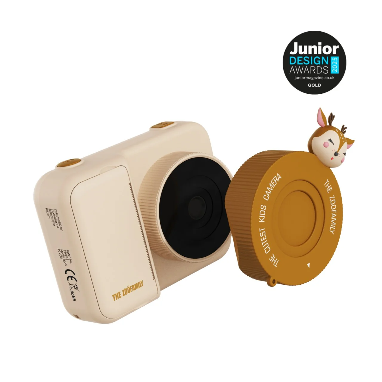 The Zoofamily Kinder-Kamera P2- Zoo Print Deer | braun - Image 3