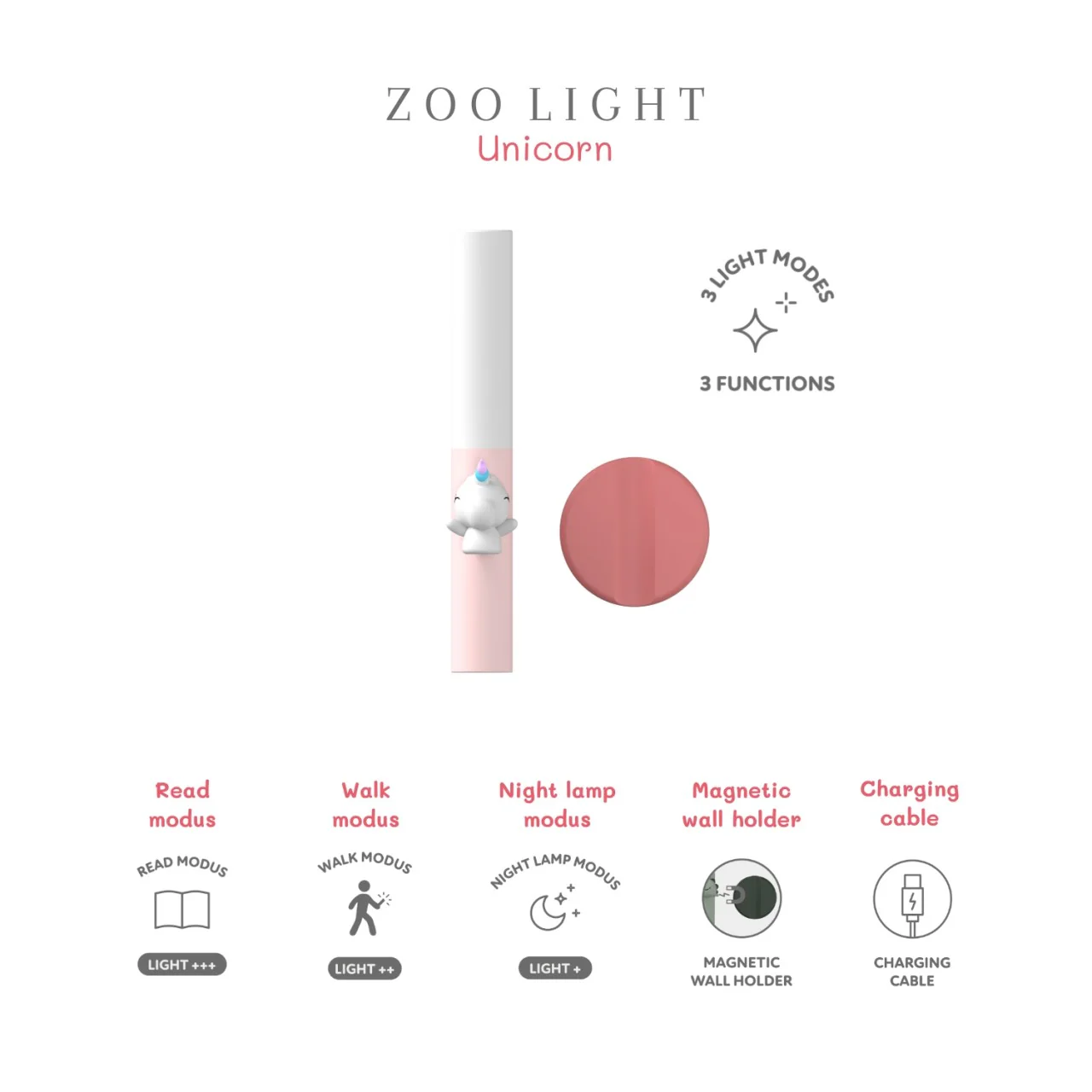 The Zoofamily Nachtlicht - Zoo Light Unicorn | unicorn - Image 2