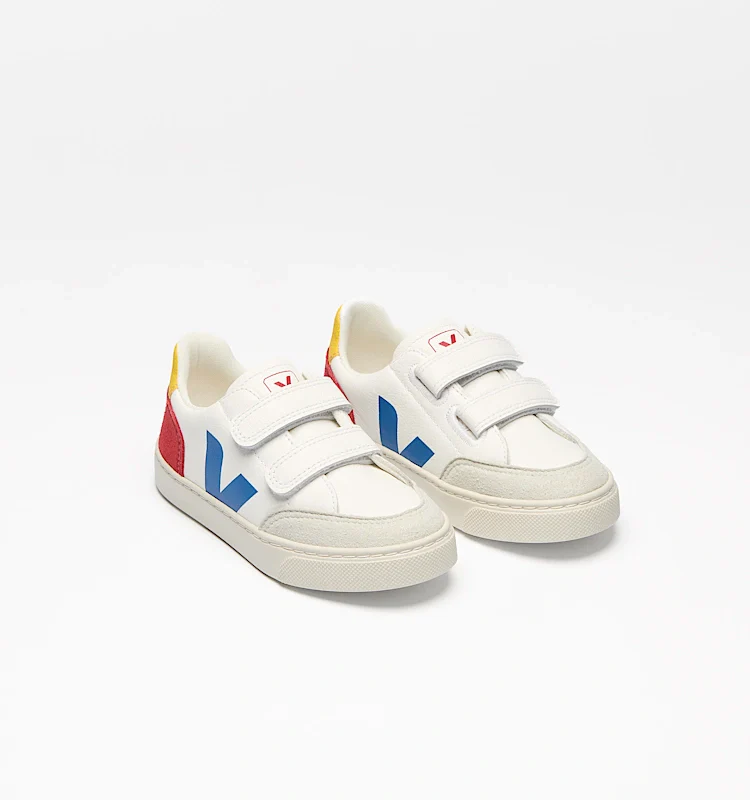 Veja Sneaker Small V-12 "Leather" | White Multico Pepper - Image 2