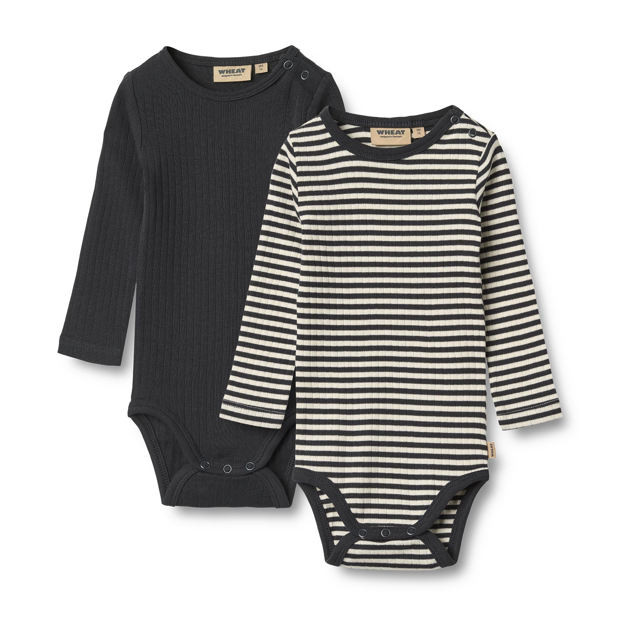 Wheat Body Rib "Spencer" Navy Stripe 2 Stück